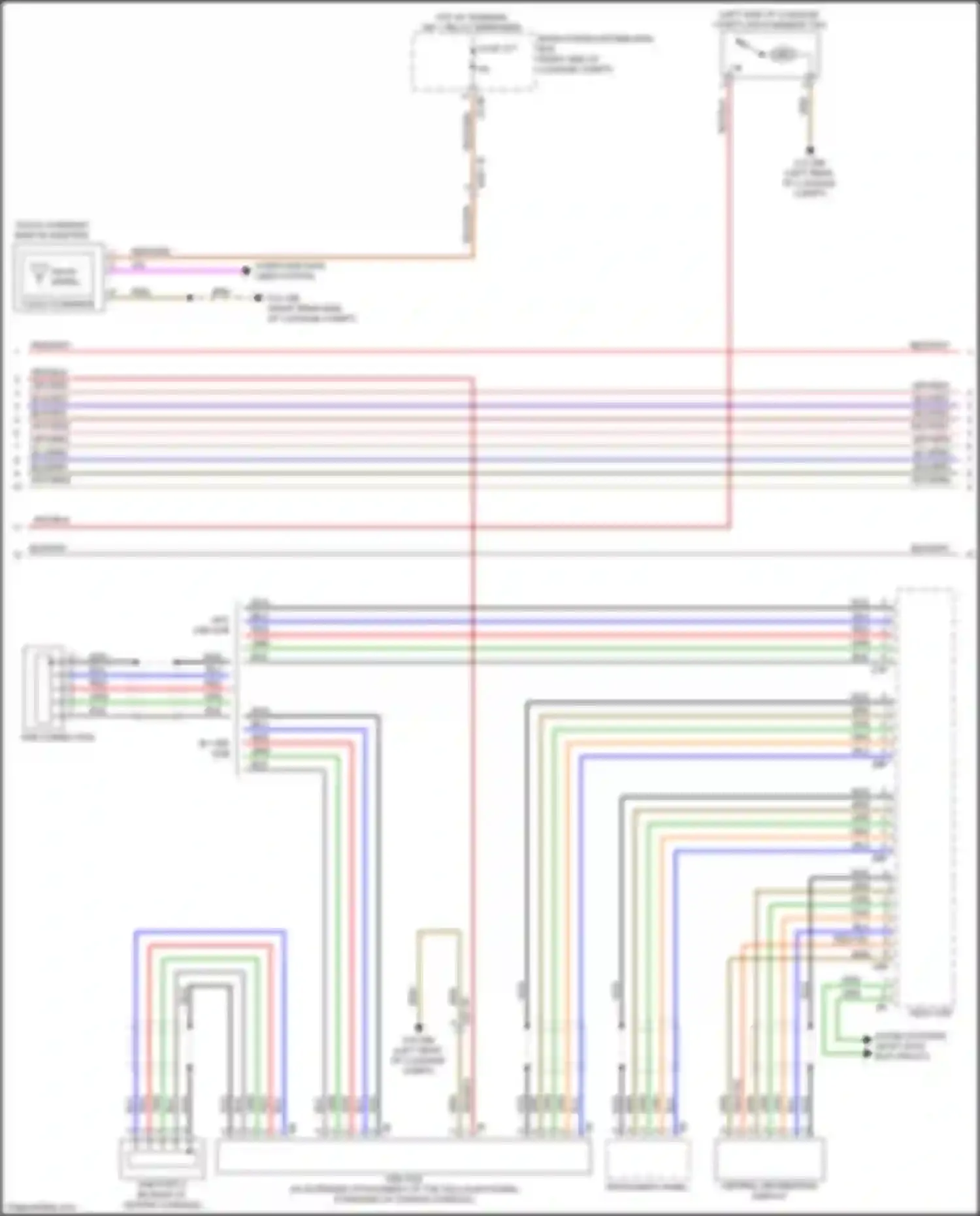 Wiring diagram central information display for BMW 7 series G11/G12 facelift (2019-2023) (1 of 10)