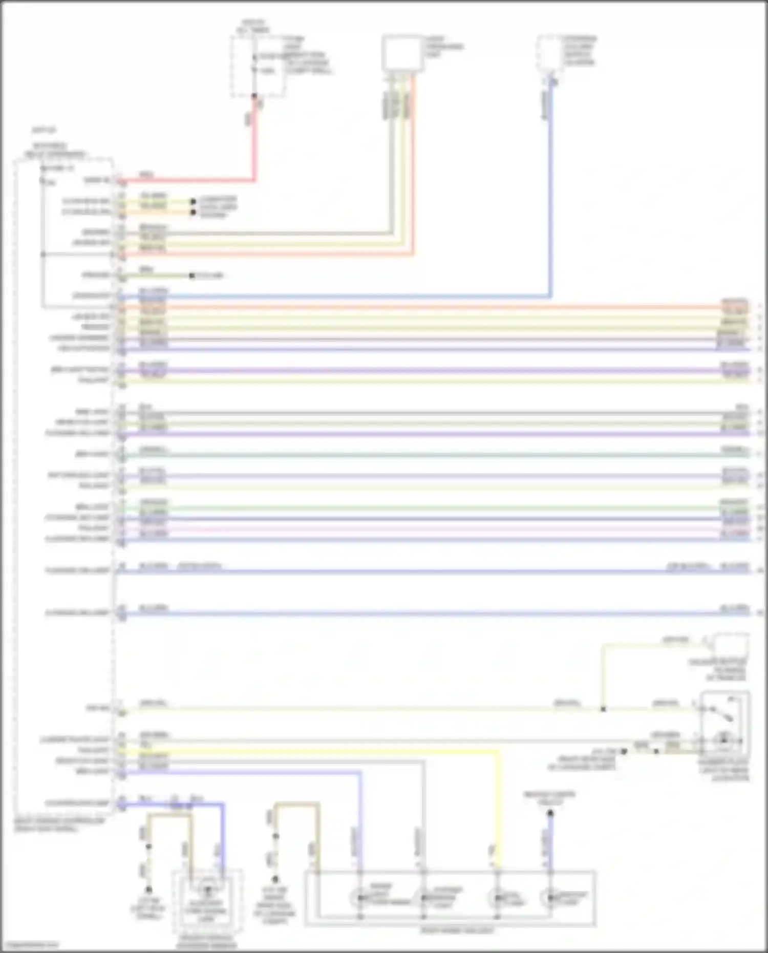 Wiring diagram computer data lines system for BMW 7 series G11/G12 facelift (2019-2023) (69 of 116)