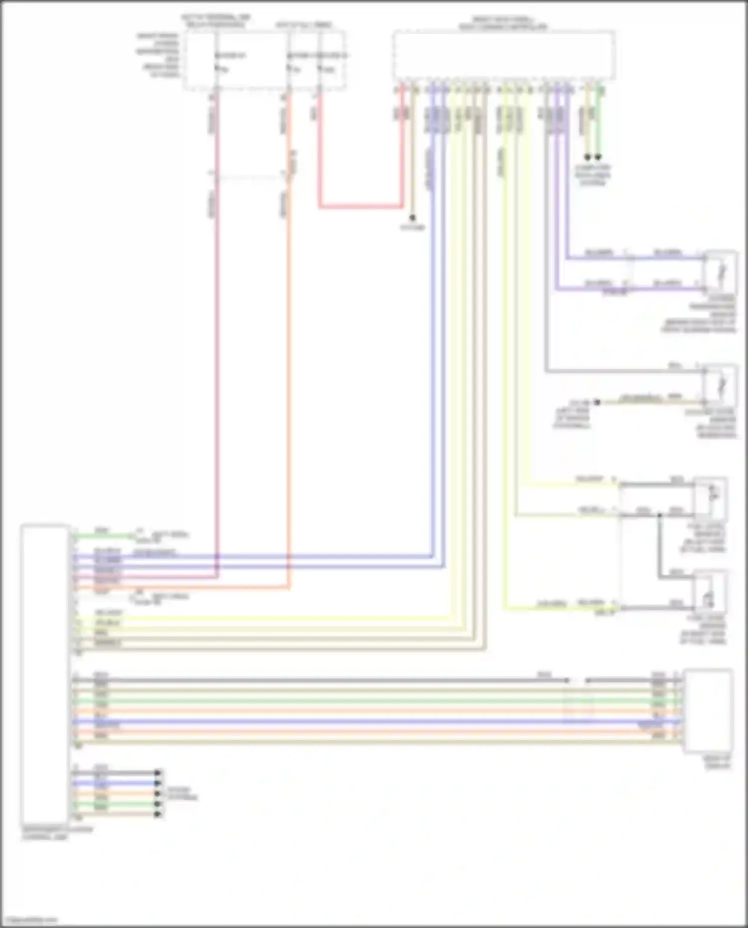 Wiring diagram coolant level sensor for BMW 7 series G11/G12 facelift (2019-2023) (2 of 2)