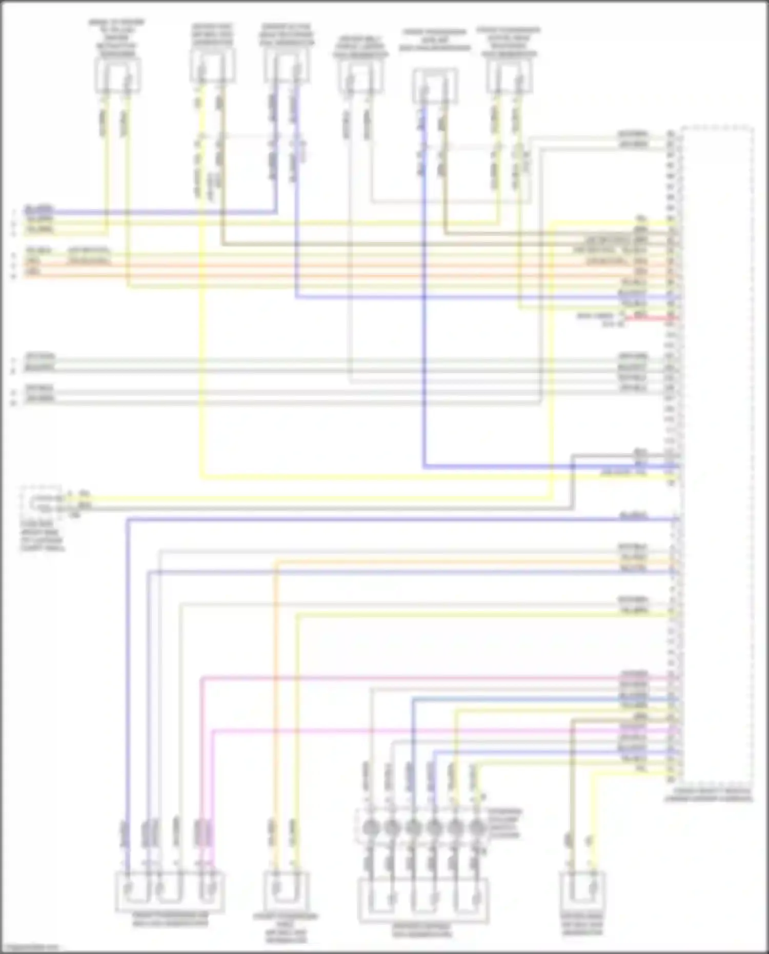 Wiring diagram front passenger side air bag gas generator for BMW 7 series G11/G12 facelift (2019-2023) (1 of 1)