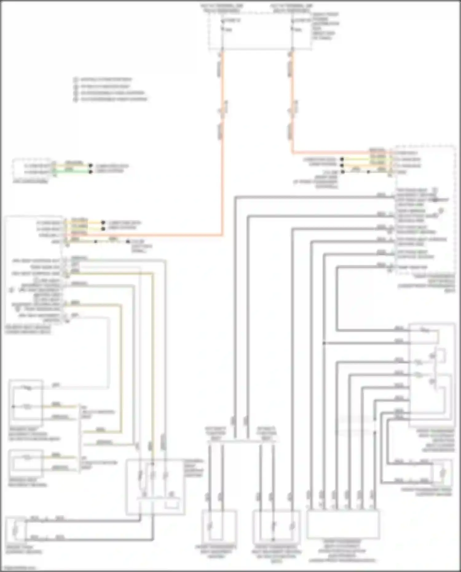 Wiring diagram front passenger's seat module for BMW 7 series G11/G12 facelift (2019-2023) (1 of 5)
