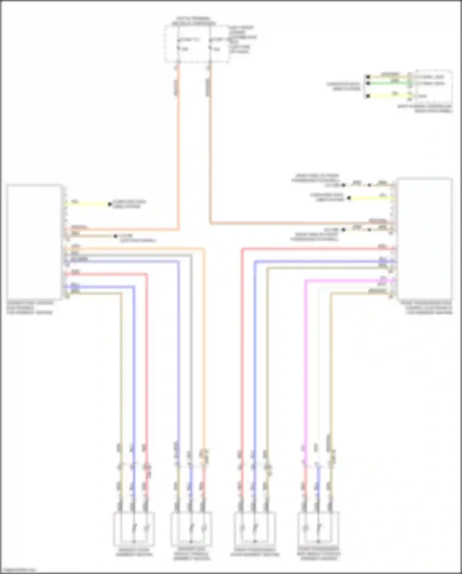 Wiring diagram front passenger's side control electronics for armrest heating for BMW 7 series G11/G12 facelift (2019-2023) (1 of 1)