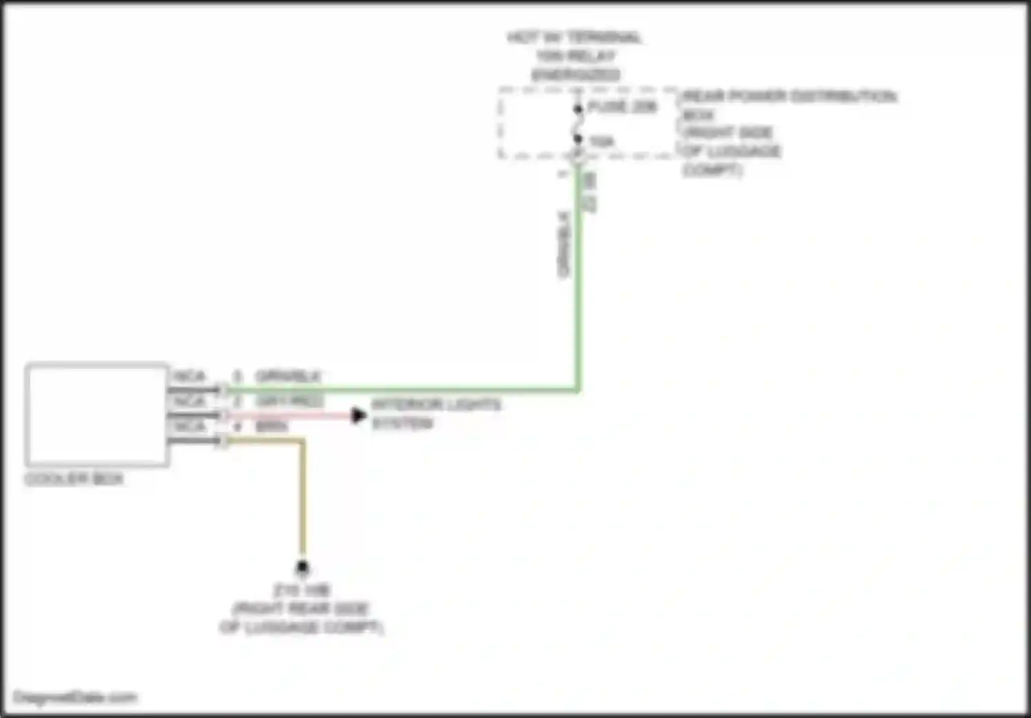 Wiring diagram hot w/ terminal for BMW 7 series G11/G12 facelift (2019-2023) (2 of 34)
