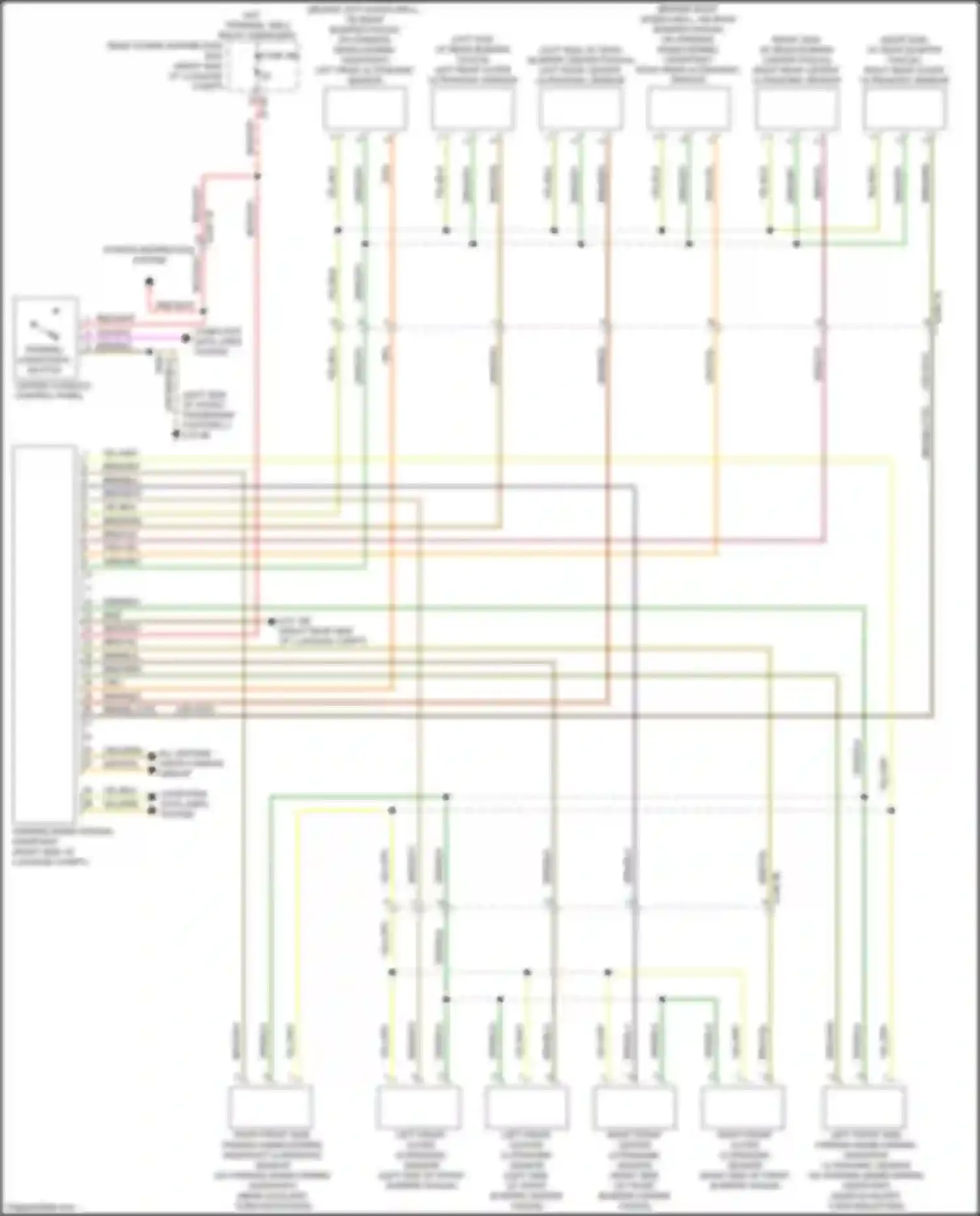 Wiring diagram left front center ultrasonic sensor for BMW 7 series G11/G12 facelift (2019-2023) (1 of 1)