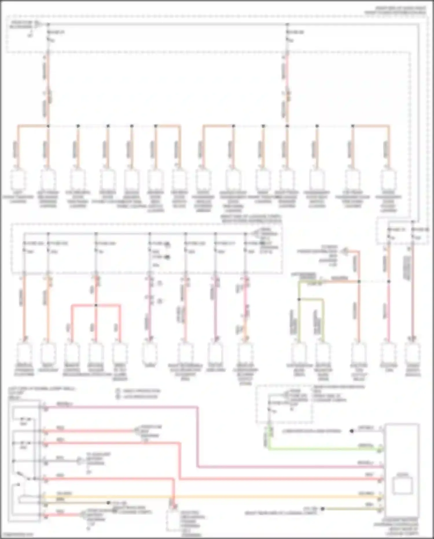 Wiring diagram left front tweeter lighting for BMW 7 series G11/G12 facelift (2019-2023) (2 of 2)