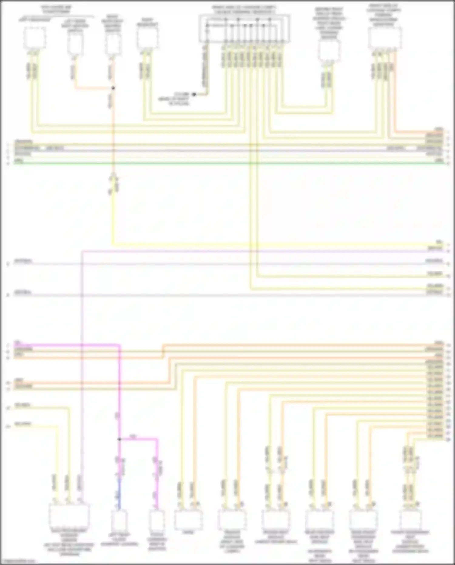 Wiring diagram left rear seat heating switch for BMW 7 series G11/G12 facelift (2019-2023) (2 of 5)
