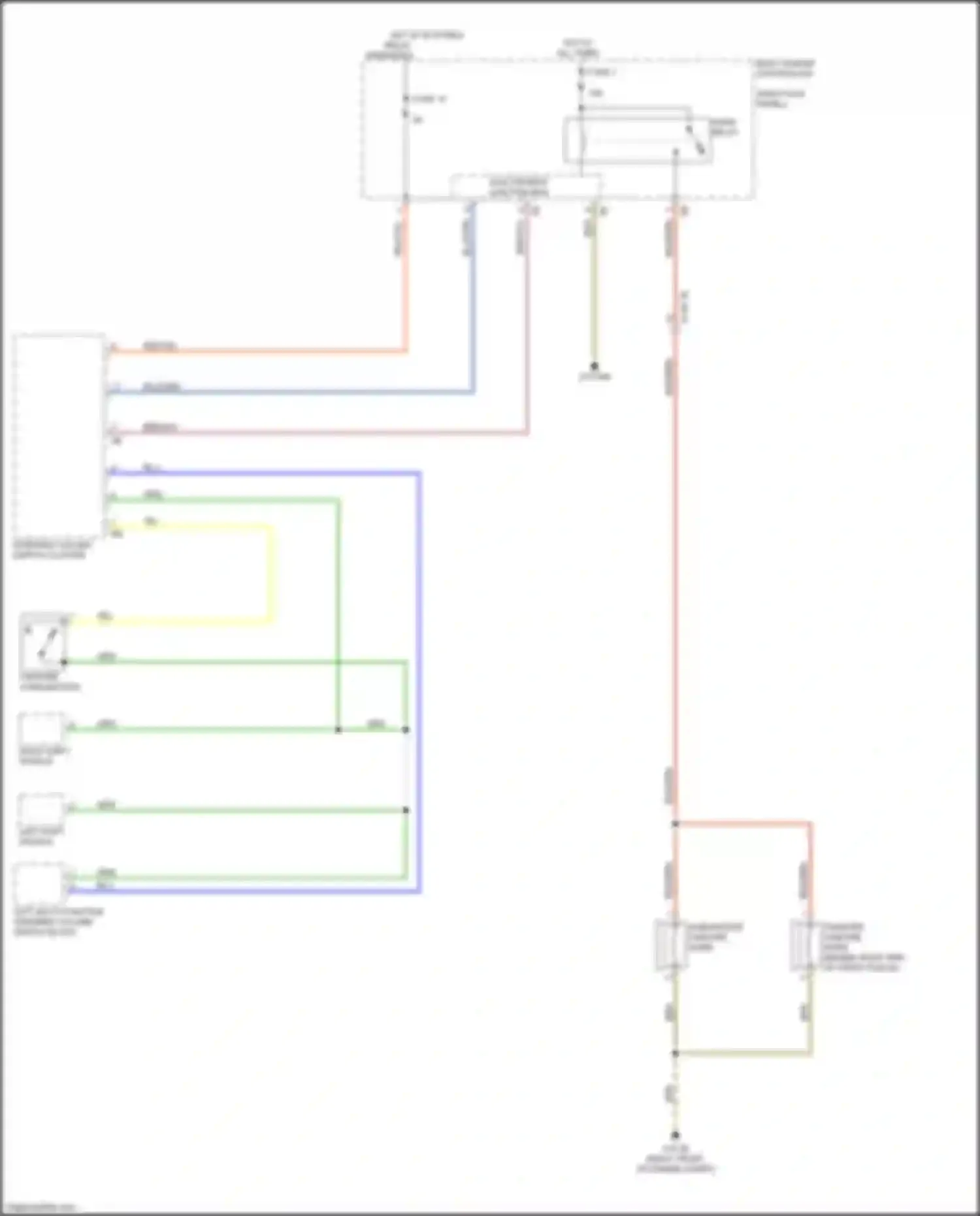 Wiring diagram left shift paddle for BMW 7 series G11/G12 facelift (2019-2023) (3 of 3)