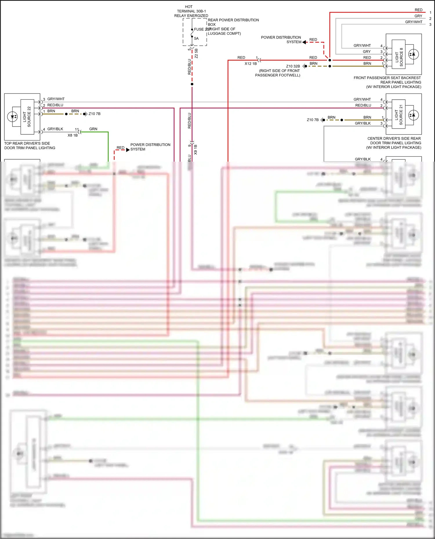 Wiring diagram light source 16 for BMW 7 series G11/G12 facelift (2019-2023) (1 of 1)