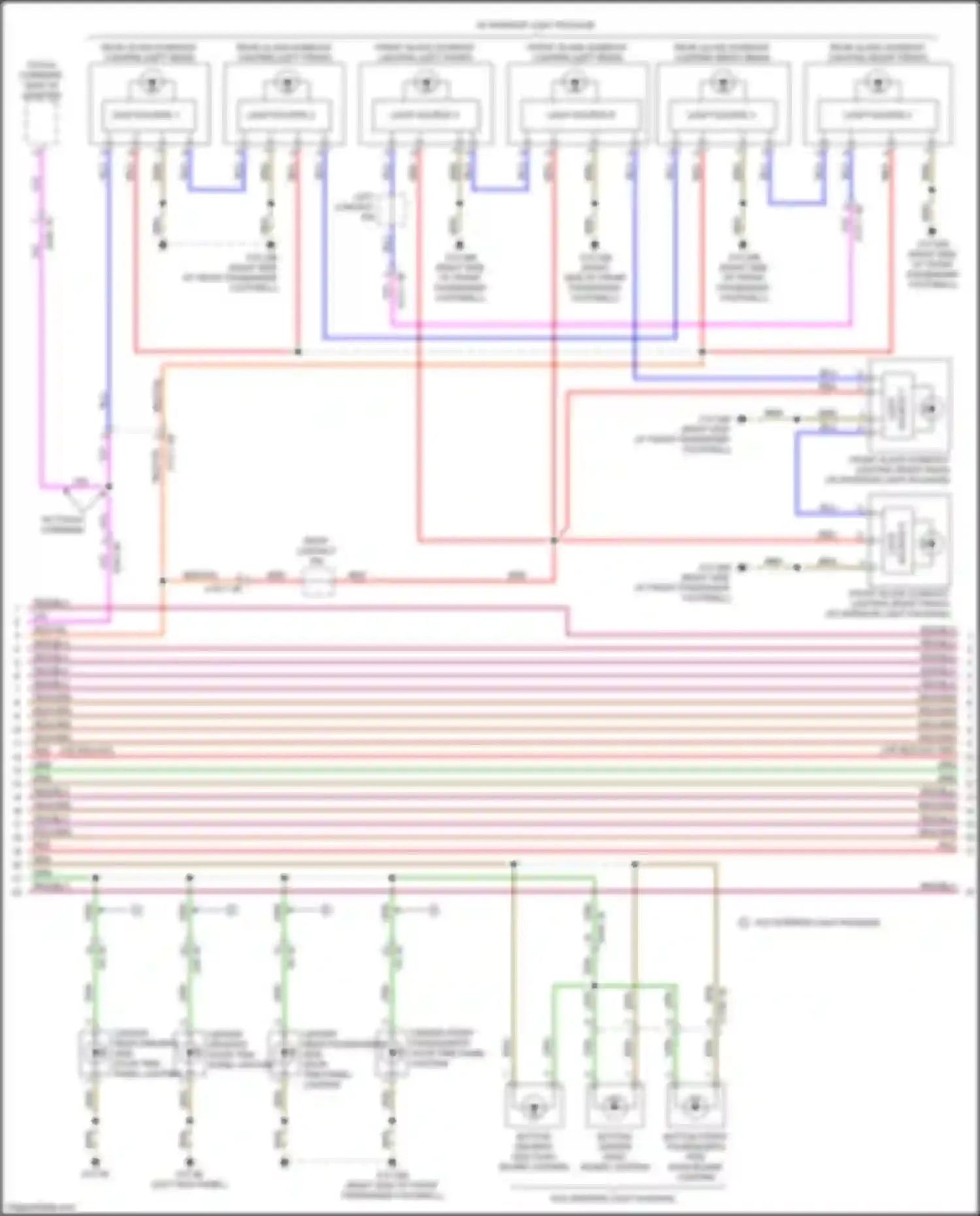 Wiring diagram light source 2 for BMW 7 series G11/G12 facelift (2019-2023) (3 of 4)
