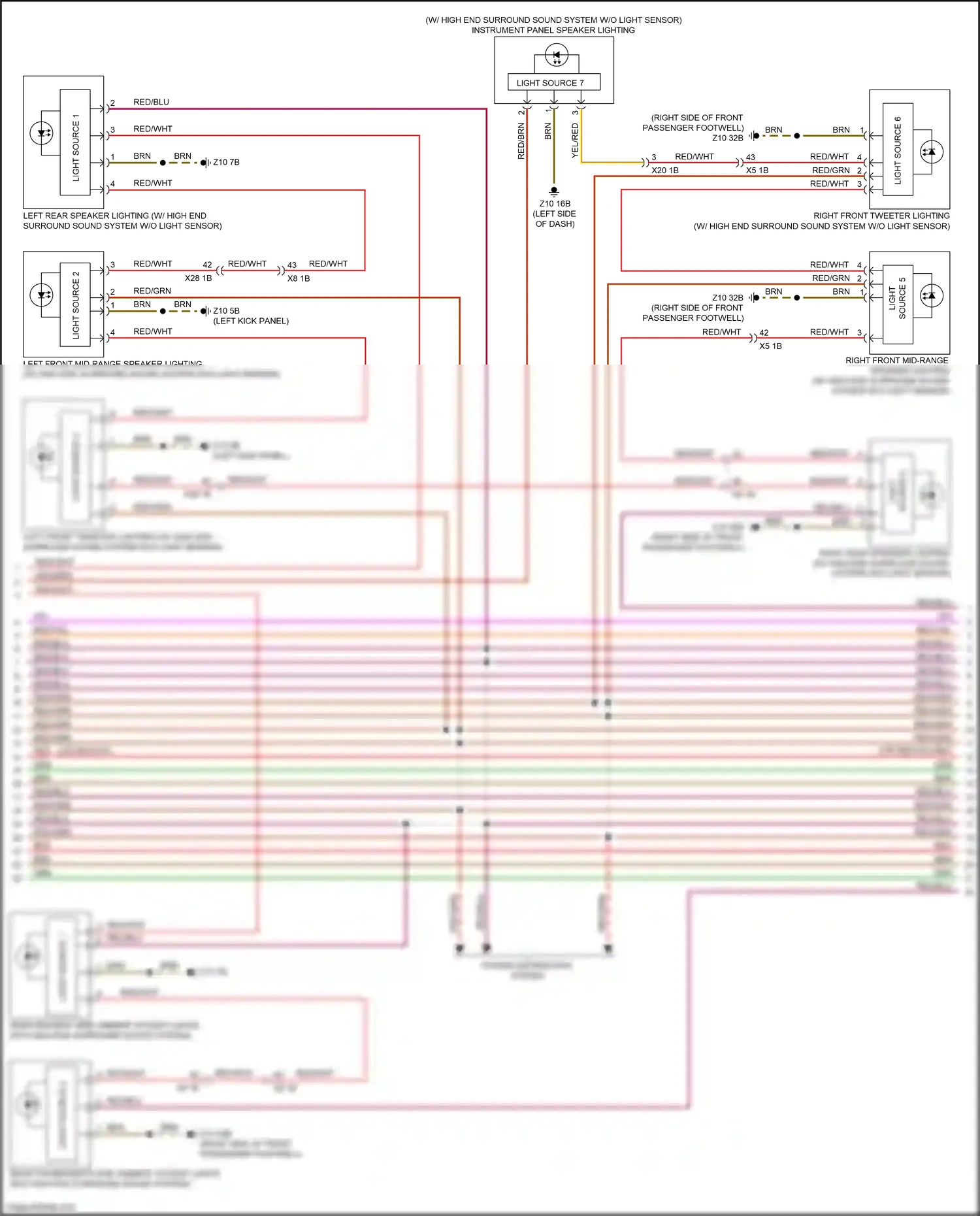 Wiring diagram light source 6 for BMW 7 series G11/G12 facelift (2019-2023) (1 of 3)