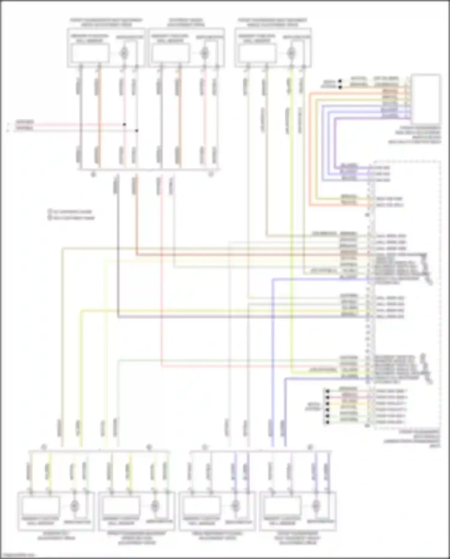 Wiring diagram pass fan sig 4 for BMW 7 series G11/G12 facelift (2019-2023) (2 of 2)