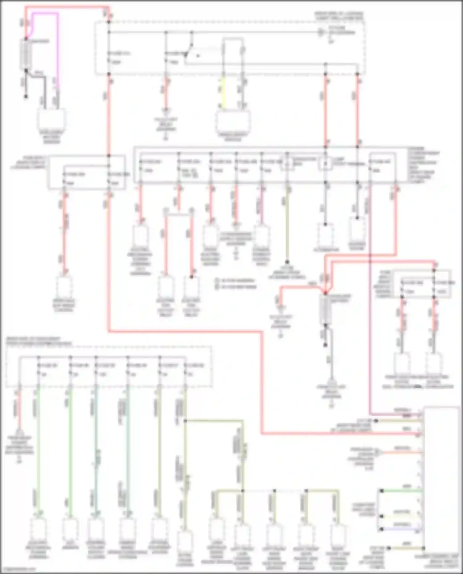 Wiring diagram power control unit for BMW 7 series G11/G12 facelift (2019-2023) (3 of 3)