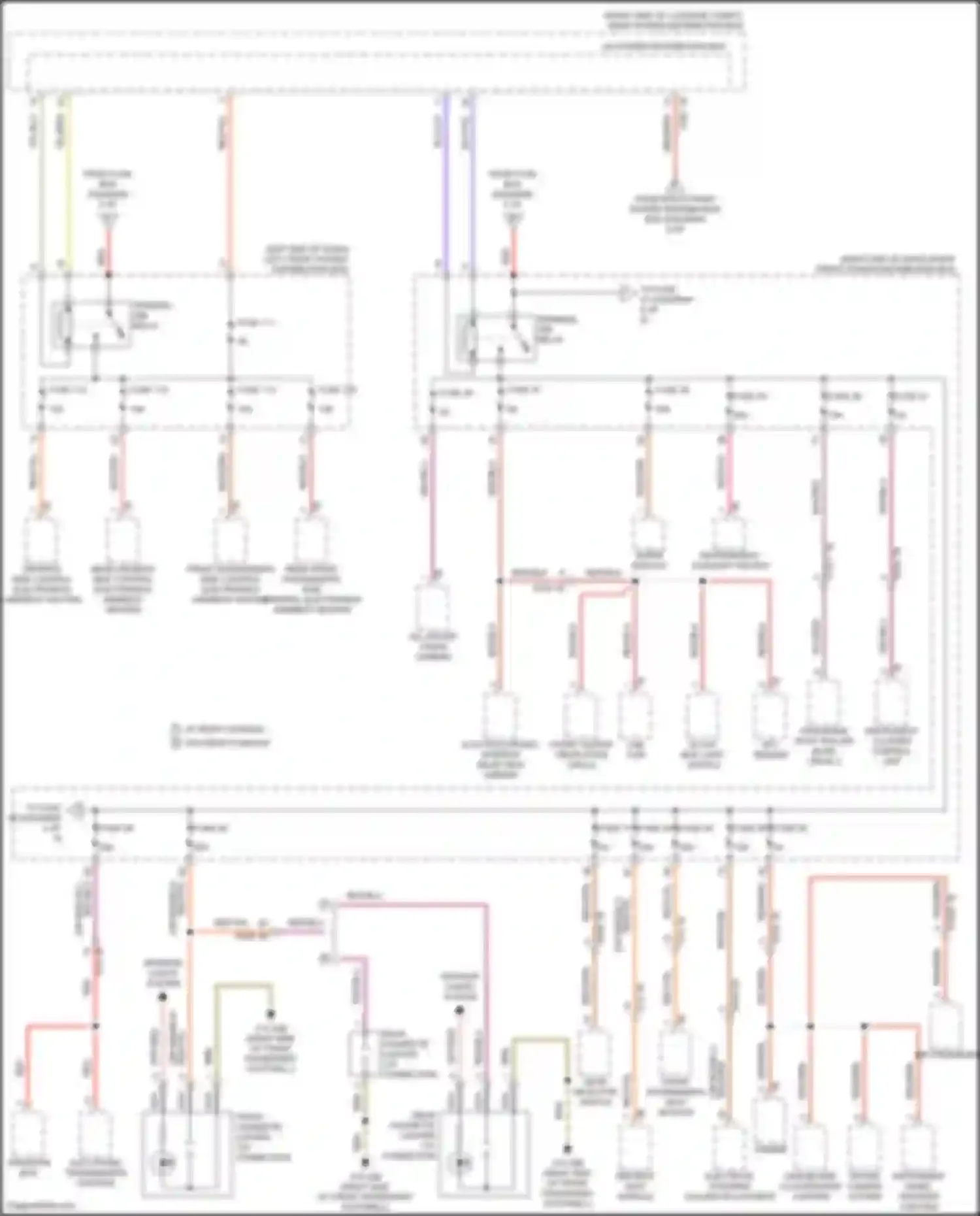 Wiring diagram rear driver's side control electronics armrest heating for BMW 7 series G11/G12 facelift (2019-2023) (2 of 2)