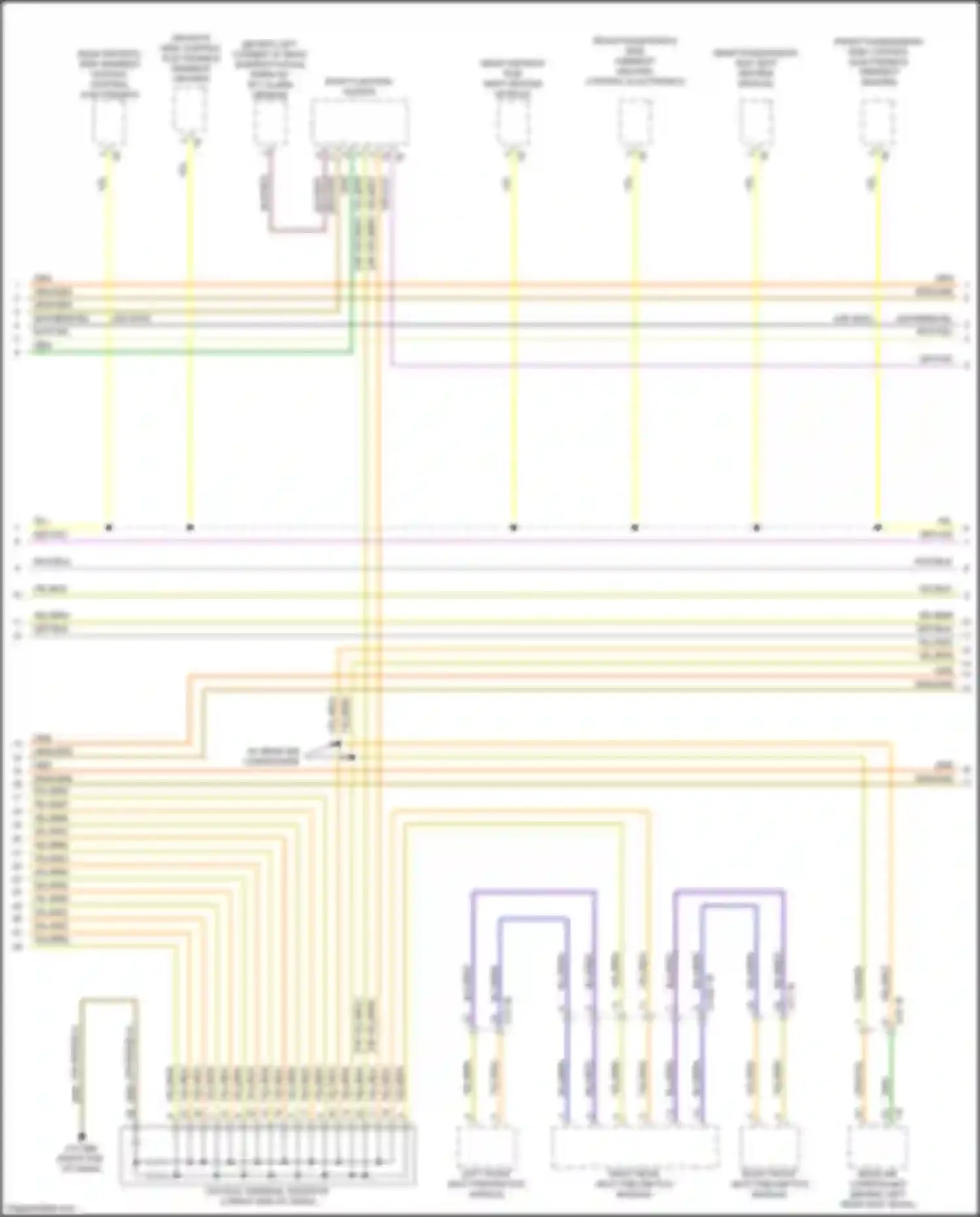 Wiring diagram rear driver's side seat heating module for BMW 7 series G11/G12 facelift (2019-2023) (2 of 4)