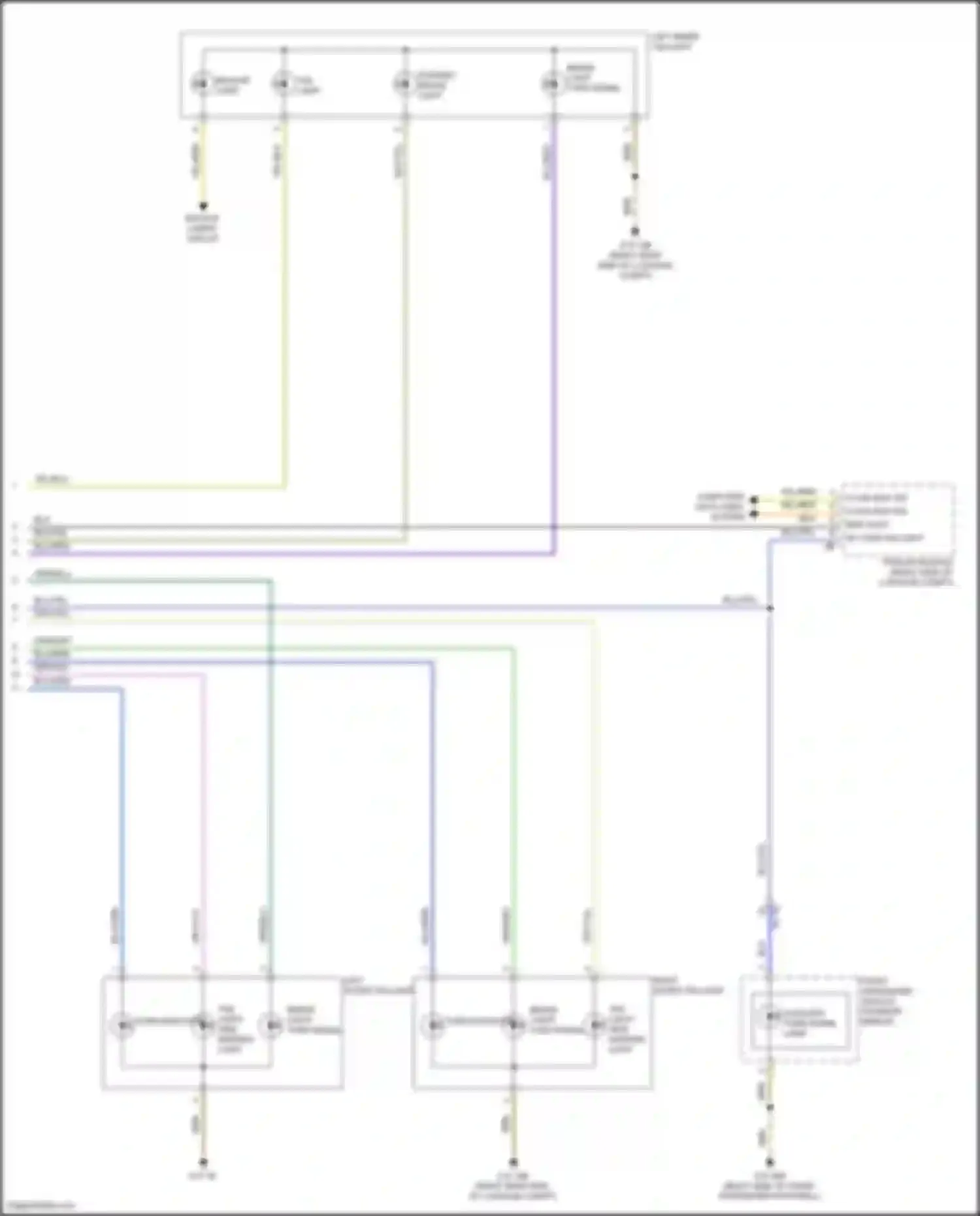 Wiring diagram rh turn sig light for BMW 7 series G11/G12 facelift (2019-2023) (2 of 3)