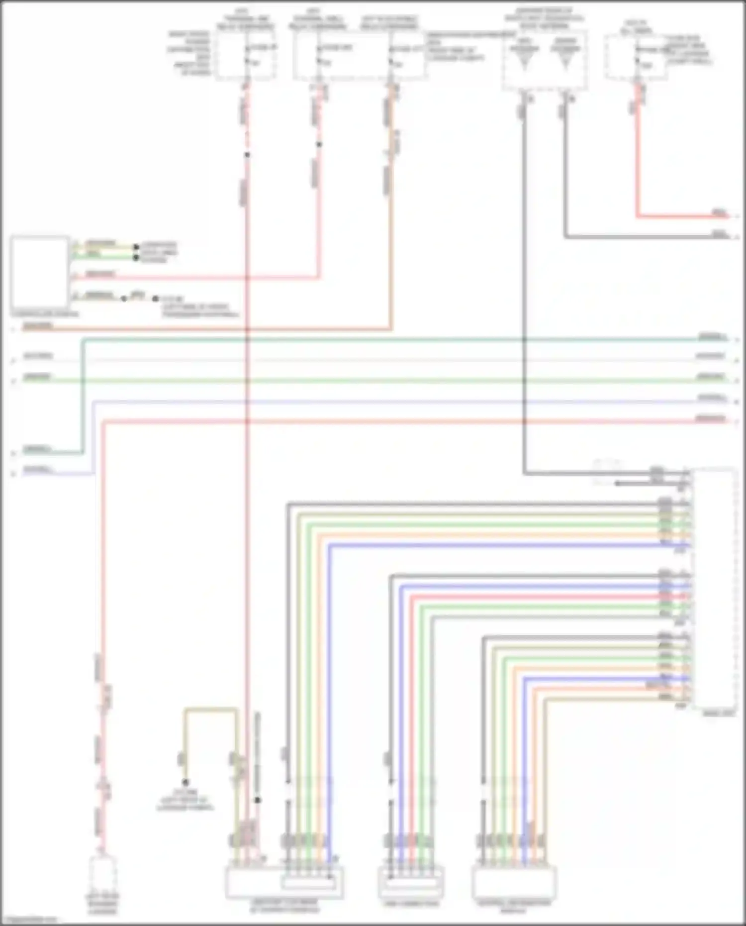 Wiring diagram right end of dash) for BMW 7 series G11/G12 facelift (2019-2023) (27 of 60)