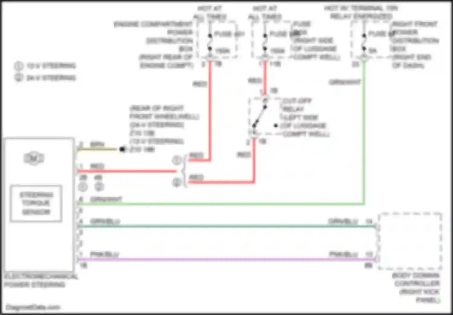 Wiring diagram right end of dash) for BMW 7 series G11/G12 facelift (2019-2023) (53 of 60)