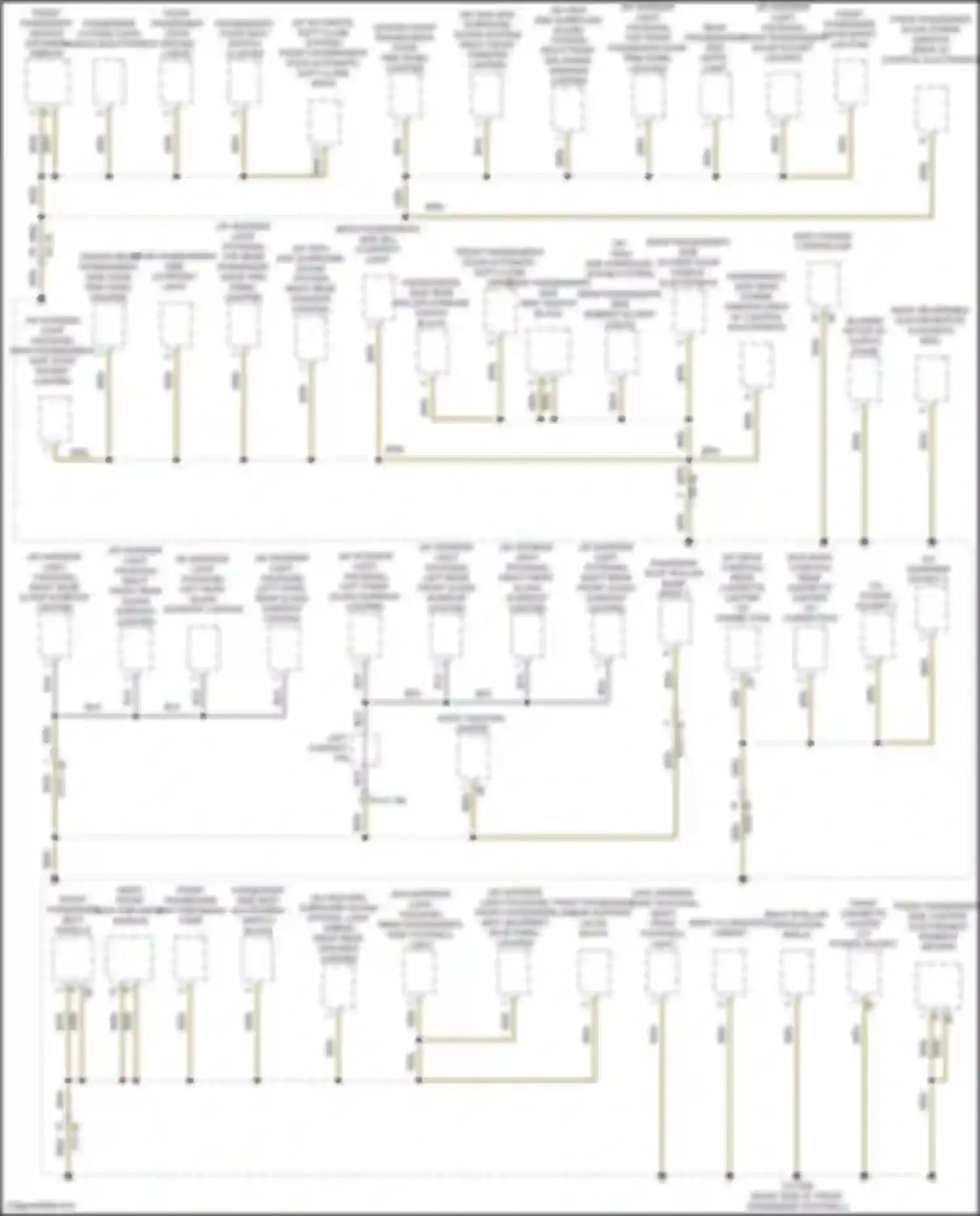 Wiring diagram right front mid- range speaker lighting for BMW 7 series G11/G12 facelift (2019-2023) (2 of 3)