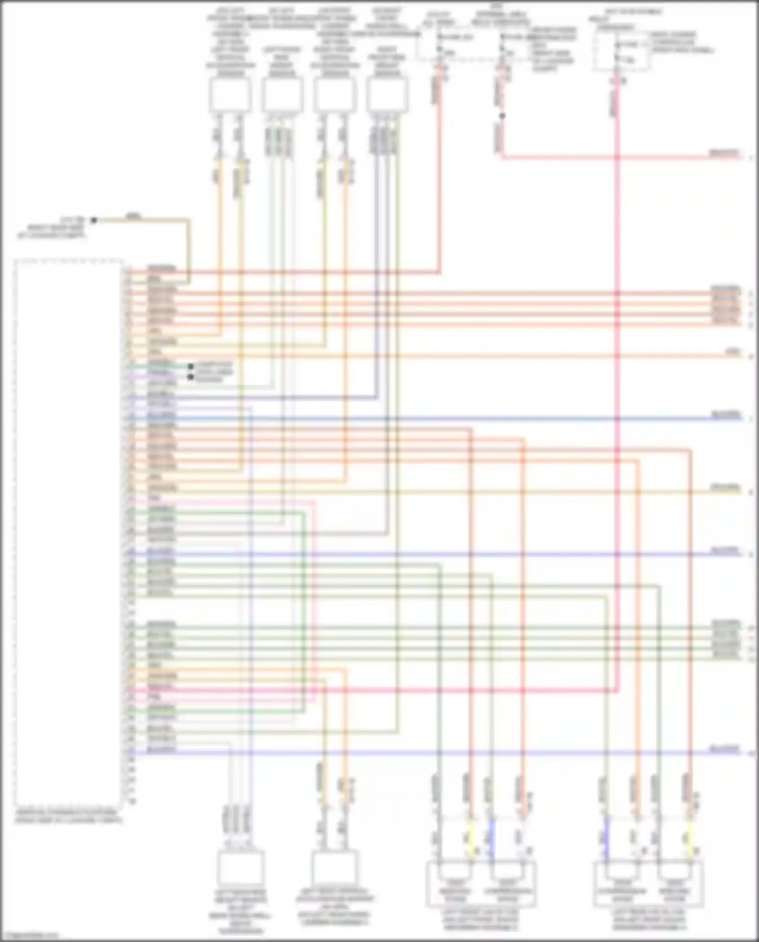 Wiring diagram right front vertical-acceleration sensor for BMW 7 series G11/G12 facelift (2019-2023) (1 of 1)
