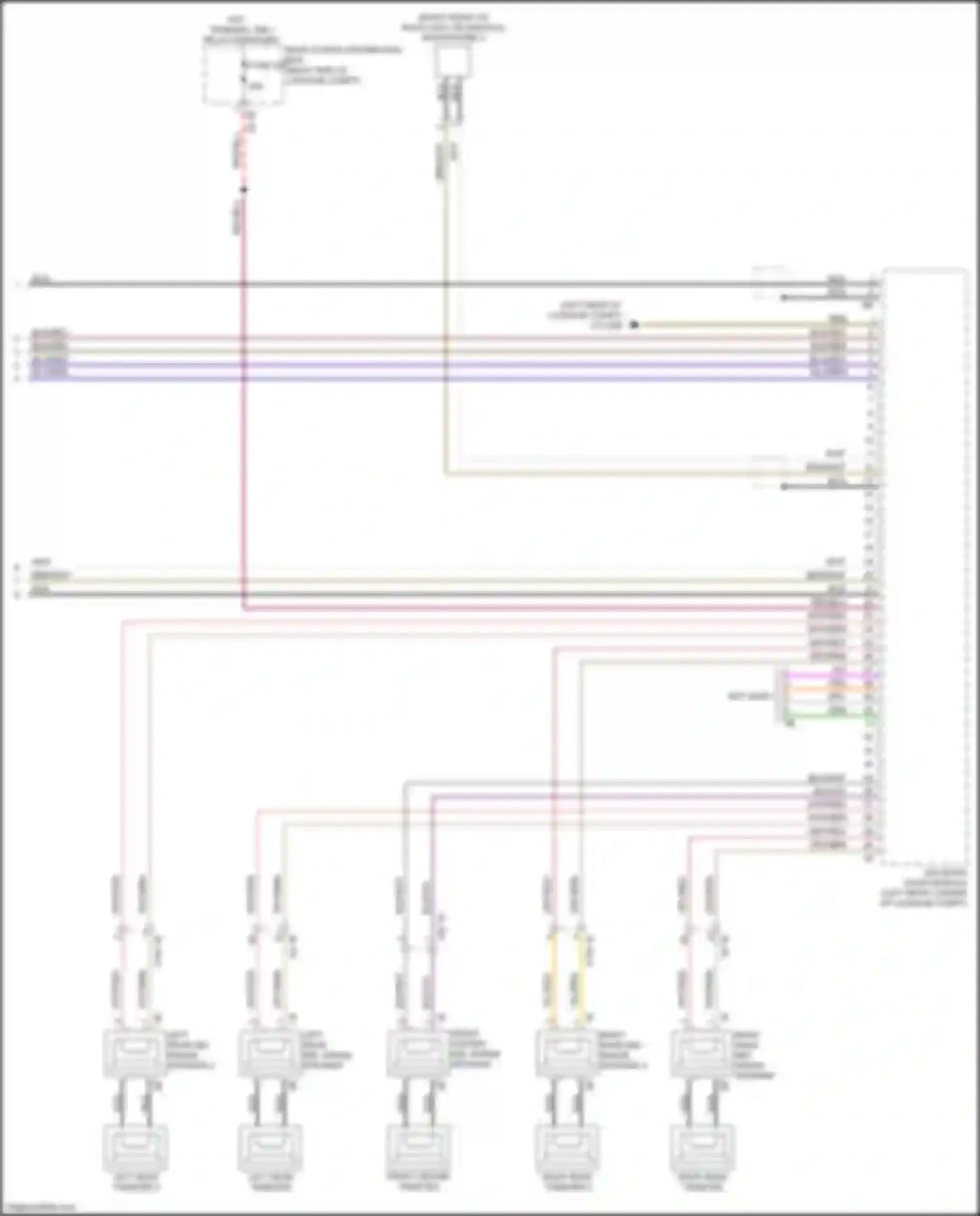 Wiring diagram right rear mid- range speaker 2 for BMW 7 series G11/G12 facelift (2019-2023) (2 of 6)