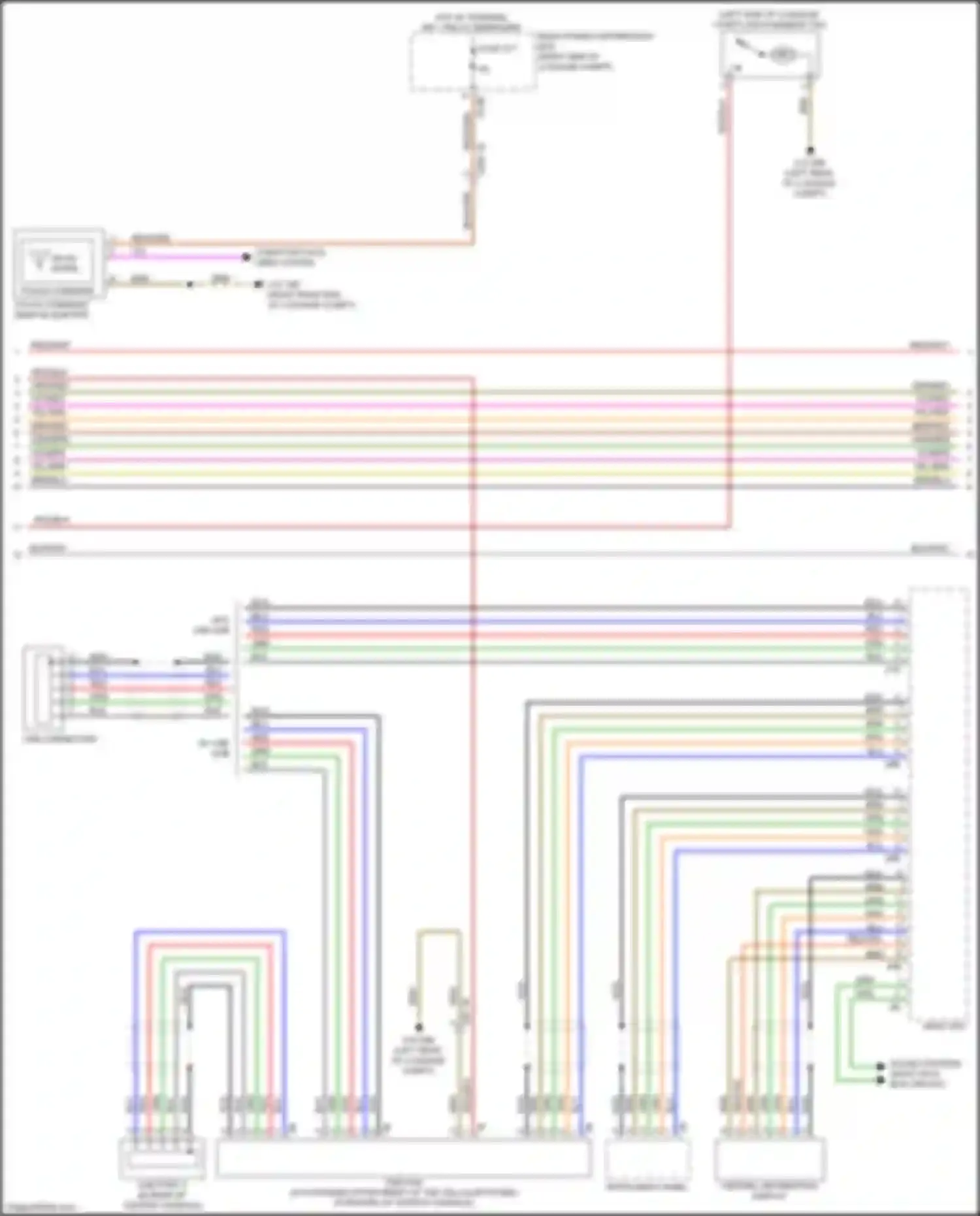 Wiring diagram touch command touch command snap-in adapter for BMW 7 series G11/G12 facelift (2019-2023) (1 of 2)