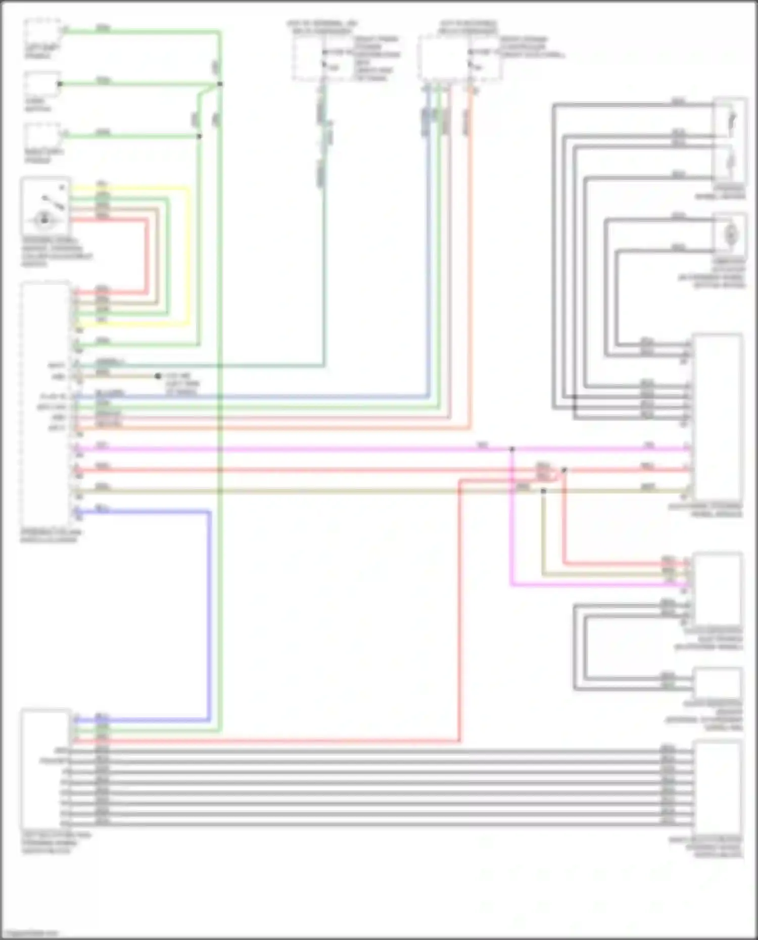 Wiring diagram touch detection electronics for BMW 7 series G11/G12 facelift (2019-2023) (1 of 2)