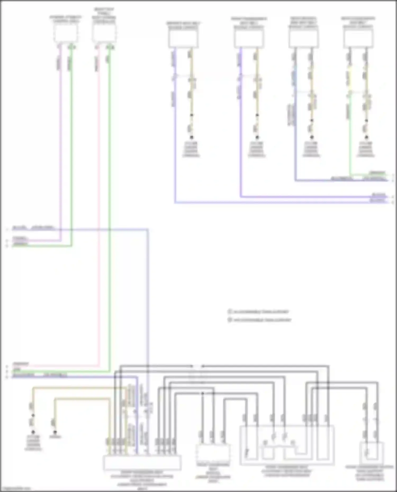 Wiring diagram w/ extendable thigh support for BMW 7 series G11/G12 facelift (2019-2023) (2 of 2)