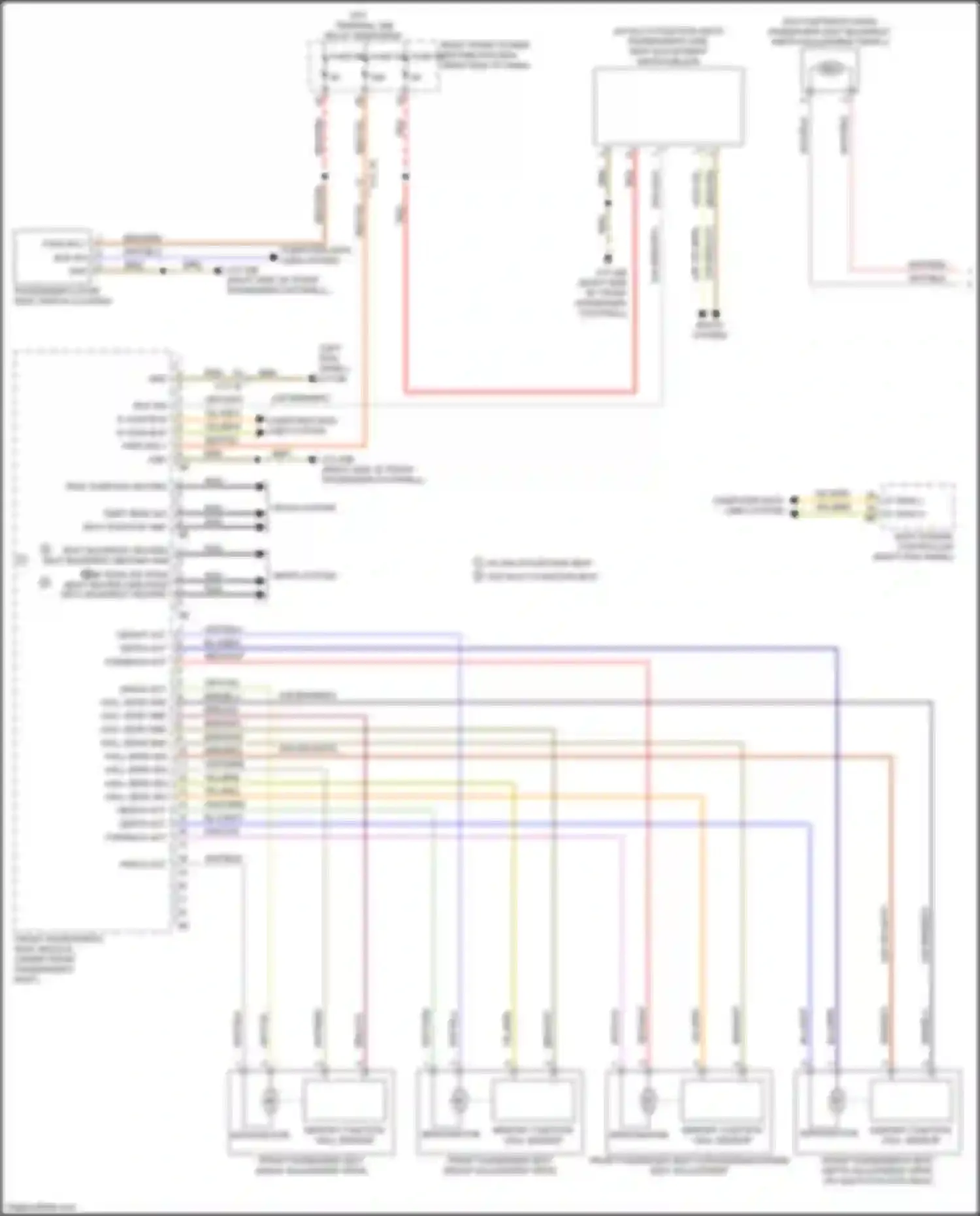 Wiring diagram w/ multi- function seat for BMW 7 series G11/G12 facelift (2019-2023) (4 of 5)