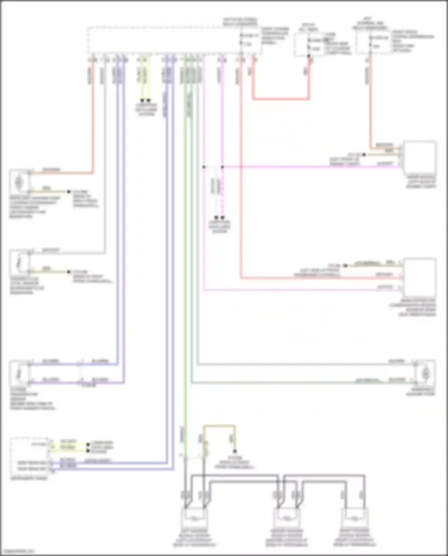 Wiring diagram washer fluid level sensor for BMW 7 series G11/G12 facelift (2019-2023) (2 of 2)