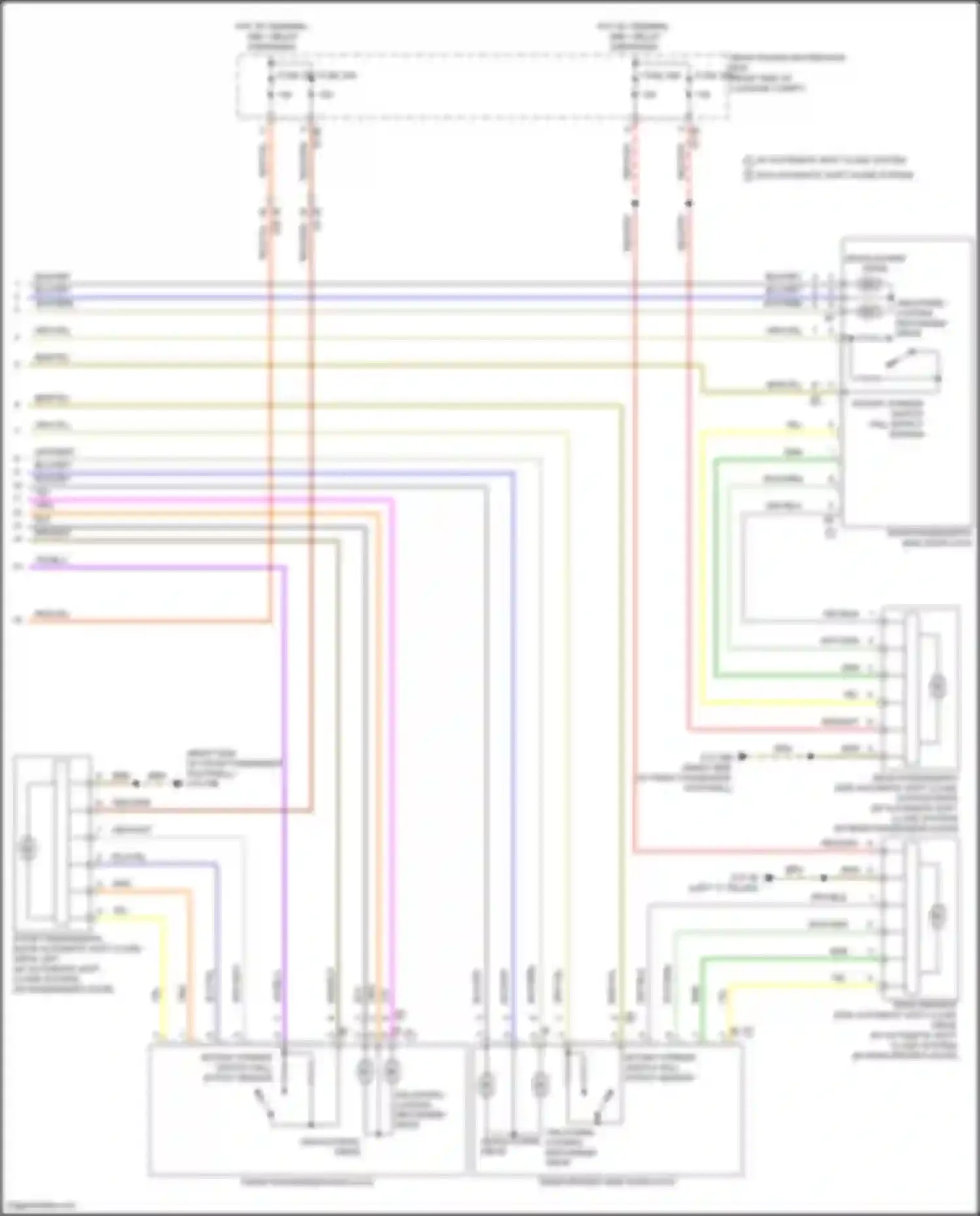 Wiring diagram w/o automatic soft close system for BMW 7 series G11/G12 facelift (2019-2023) (2 of 4)