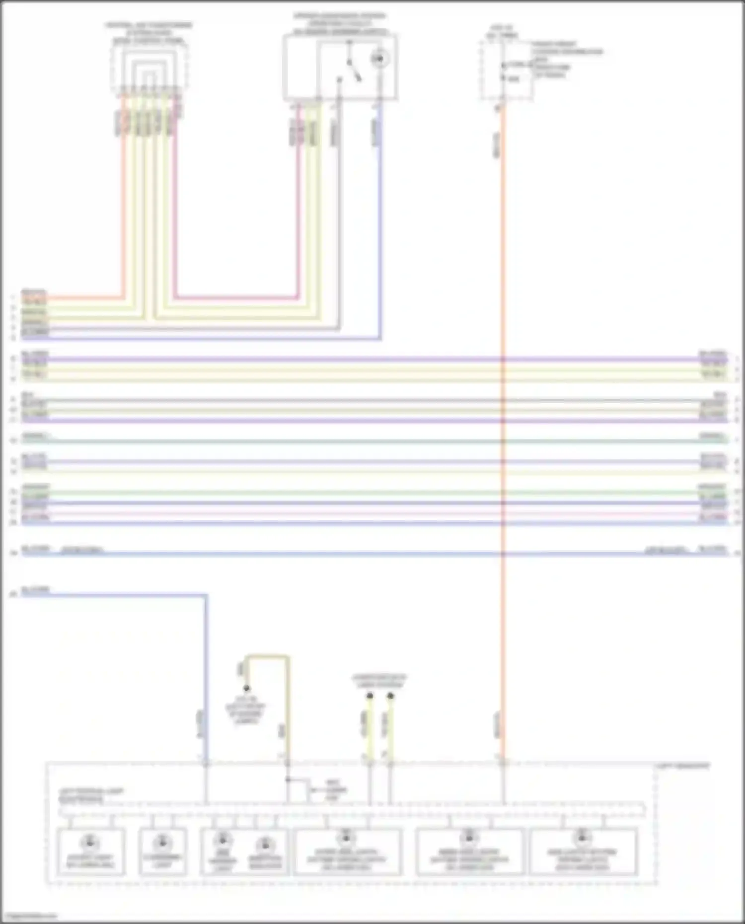7 series BMW G11/G12 (2015-2019): Exterior lamps circuit (2 of 4)