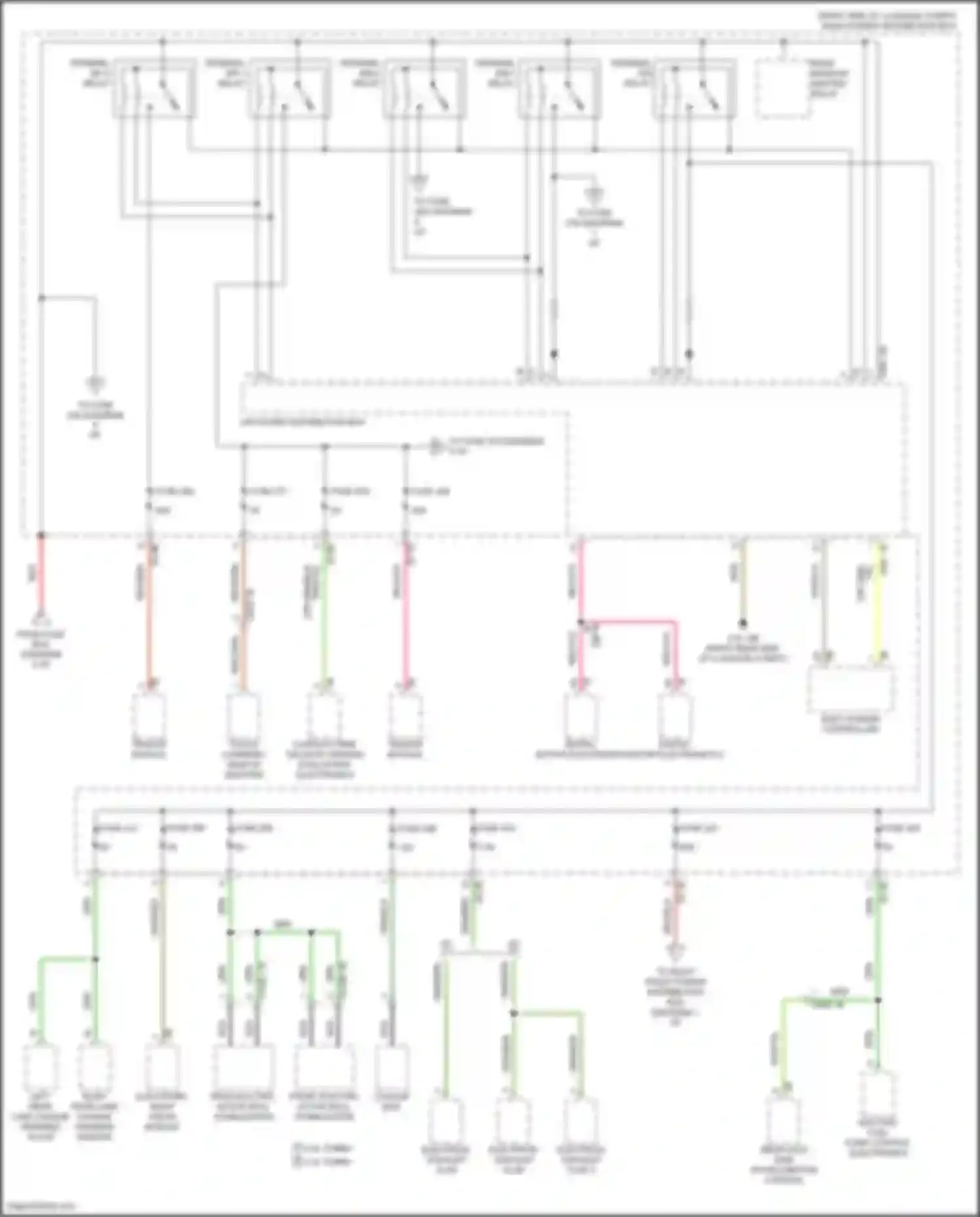 7 series BMW G11/G12 (2015-2019): Power distribution circuit (6 of 8)