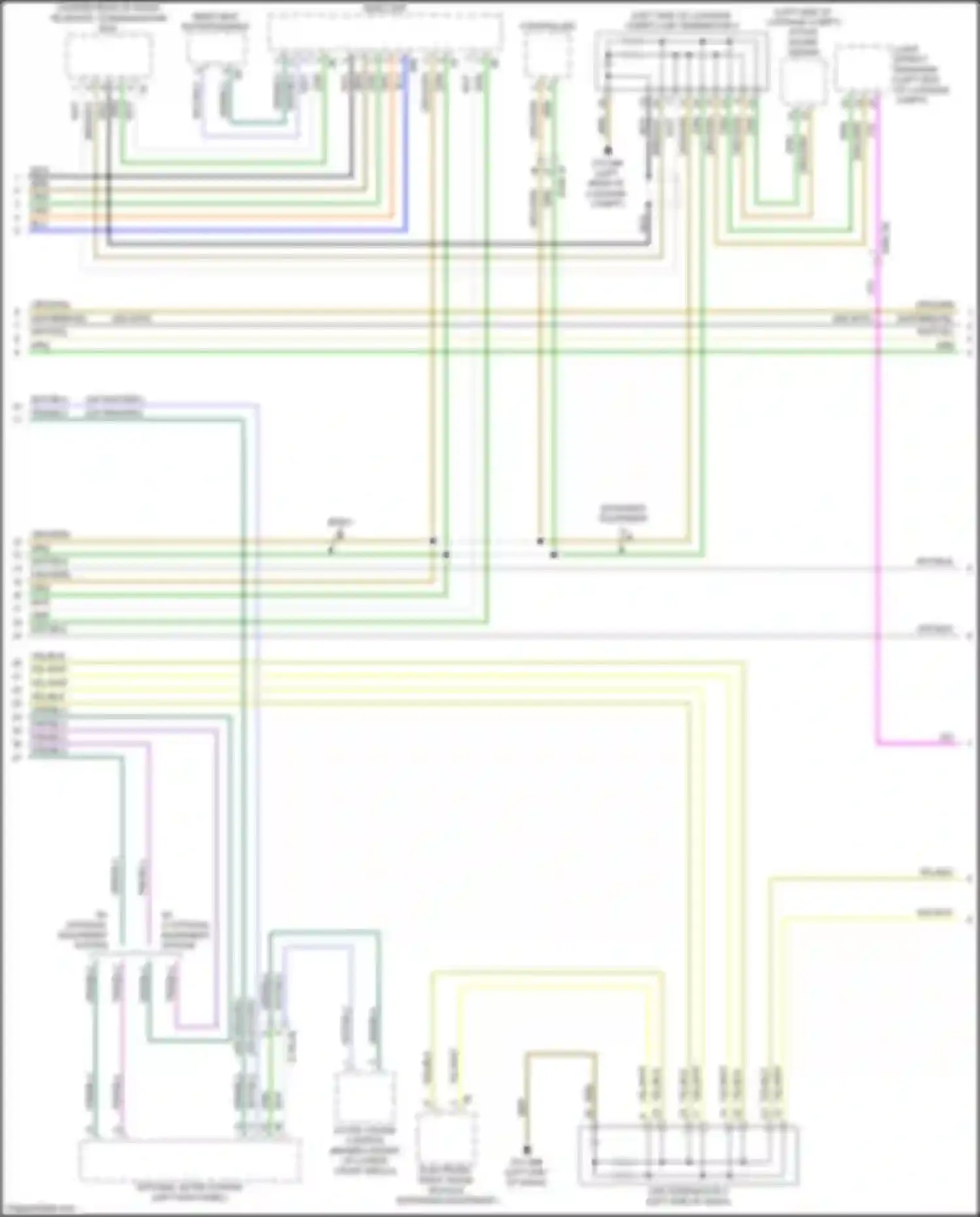 Wiring diagram active sound design for BMW 7 series G11/G12 (2015-2019) (2 of 5)
