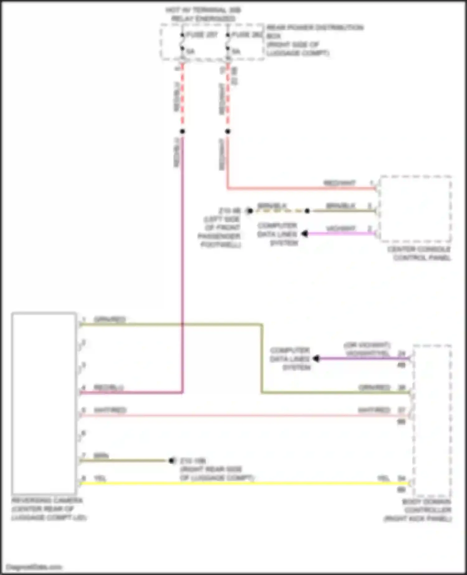 Wiring diagram computer data lines system for BMW 7 series G11/G12 (2015-2019) (50 of 90)