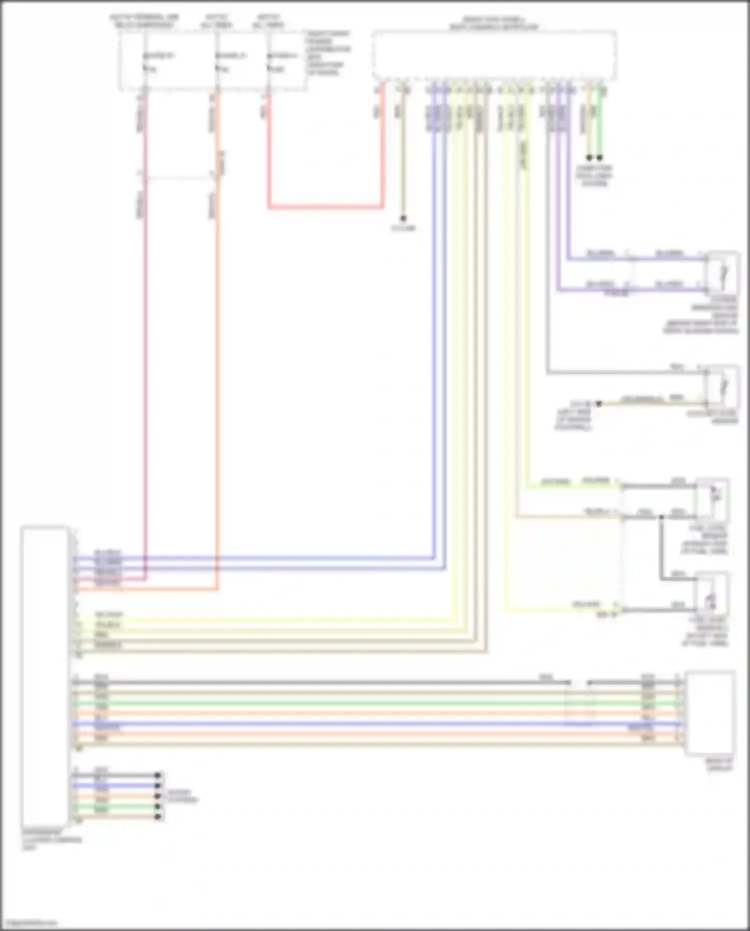 Wiring diagram coolant level sensor for BMW 7 series G11/G12 (2015-2019) (2 of 2)
