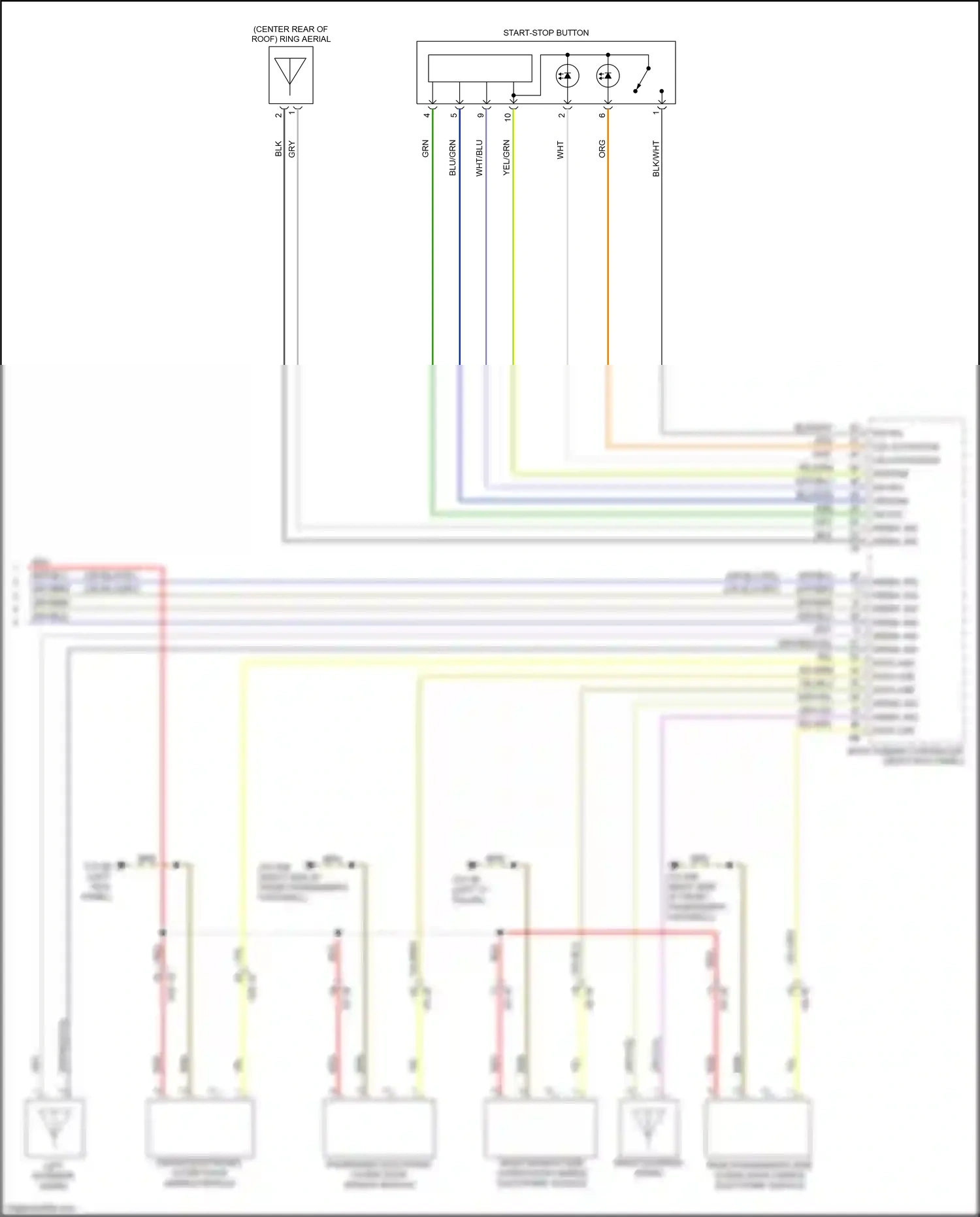Wiring diagram data line for BMW 7 series G11/G12 (2015-2019) (1 of 2)
