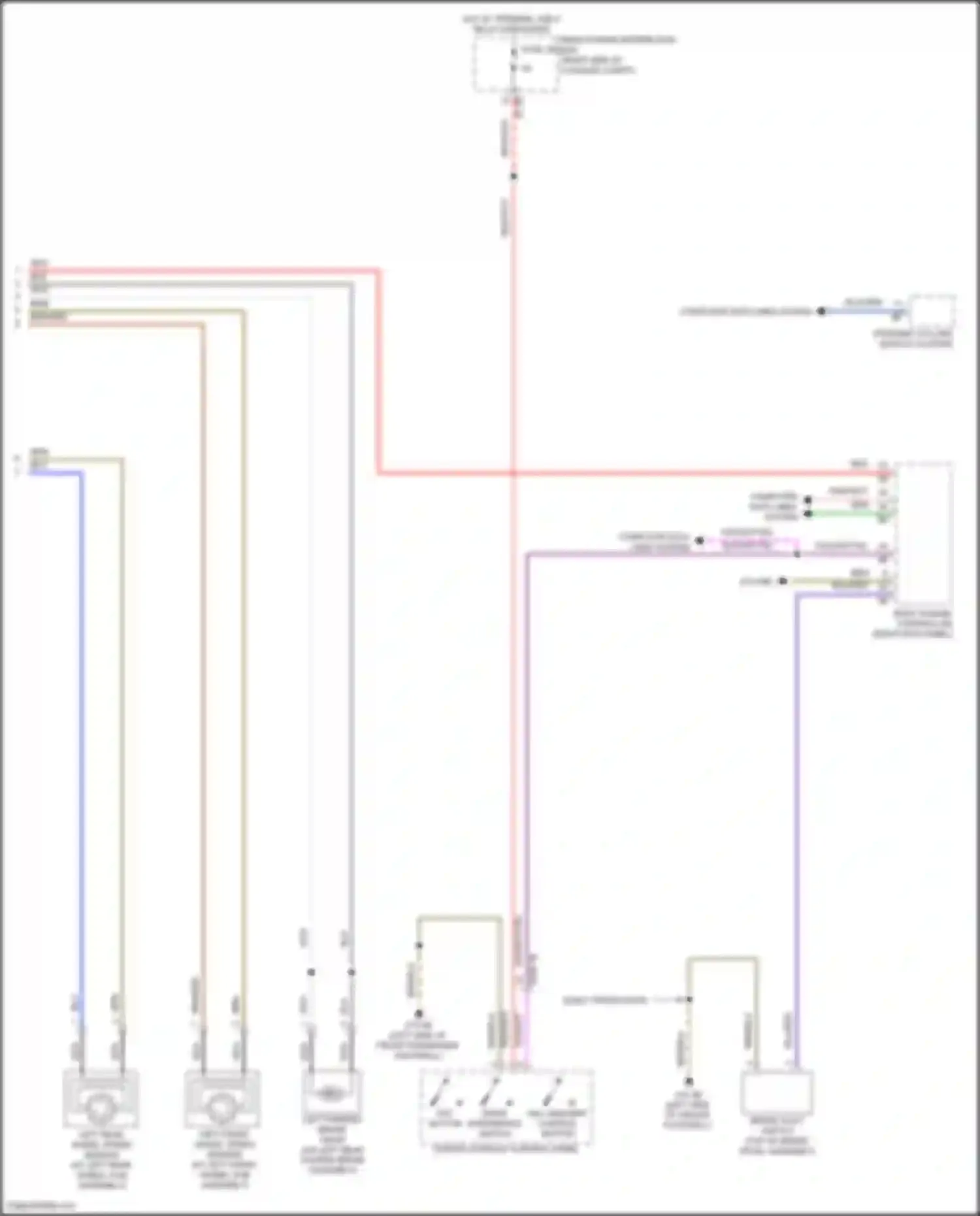 Wiring diagram dtc button for BMW 7 series G11/G12 (2015-2019) (1 of 1)