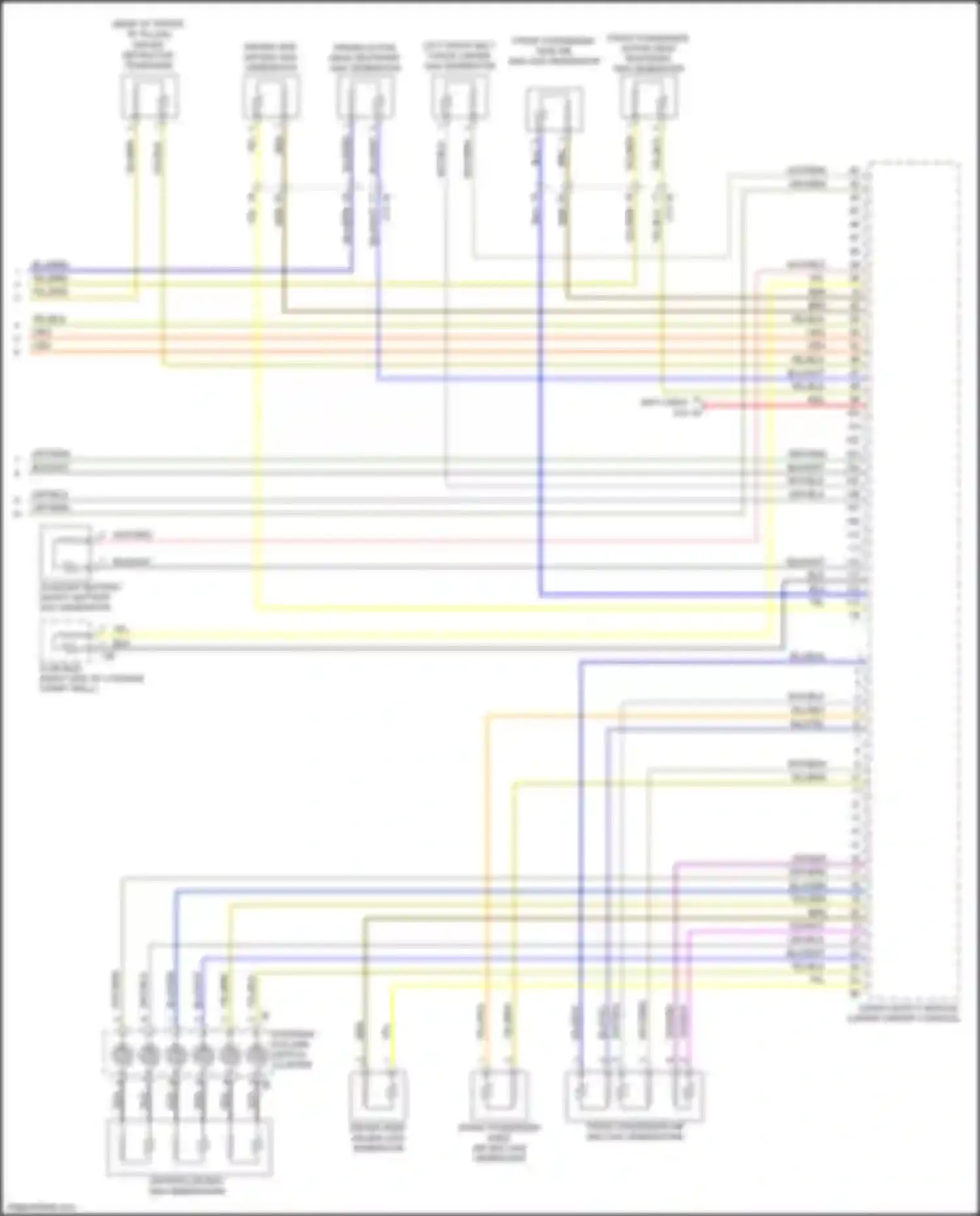 Wiring diagram front passenger active head restraint gas generator for BMW 7 series G11/G12 (2015-2019) (1 of 1)