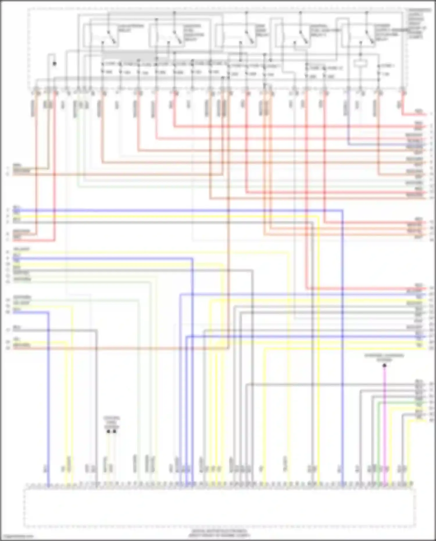 Wiring diagram ignition, fuel injection relay for BMW 7 series G11/G12 (2015-2019) (3 of 3)