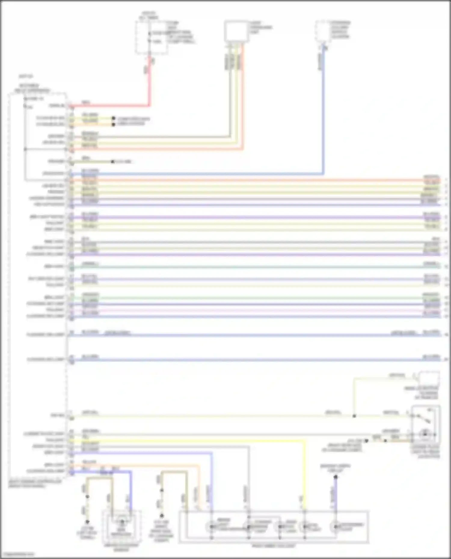 Wiring diagram k-can bus sig for BMW 7 series G11/G12 (2015-2019) (6 of 9)