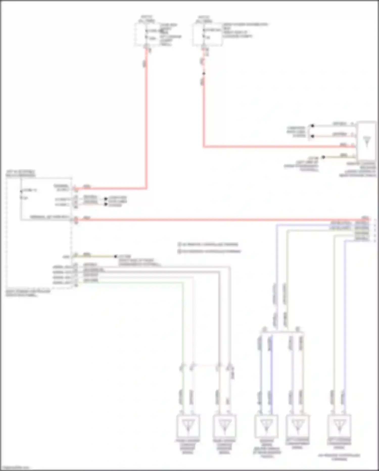 Wiring diagram left luggage compartment aerial for BMW 7 series G11/G12 (2015-2019) (1 of 1)