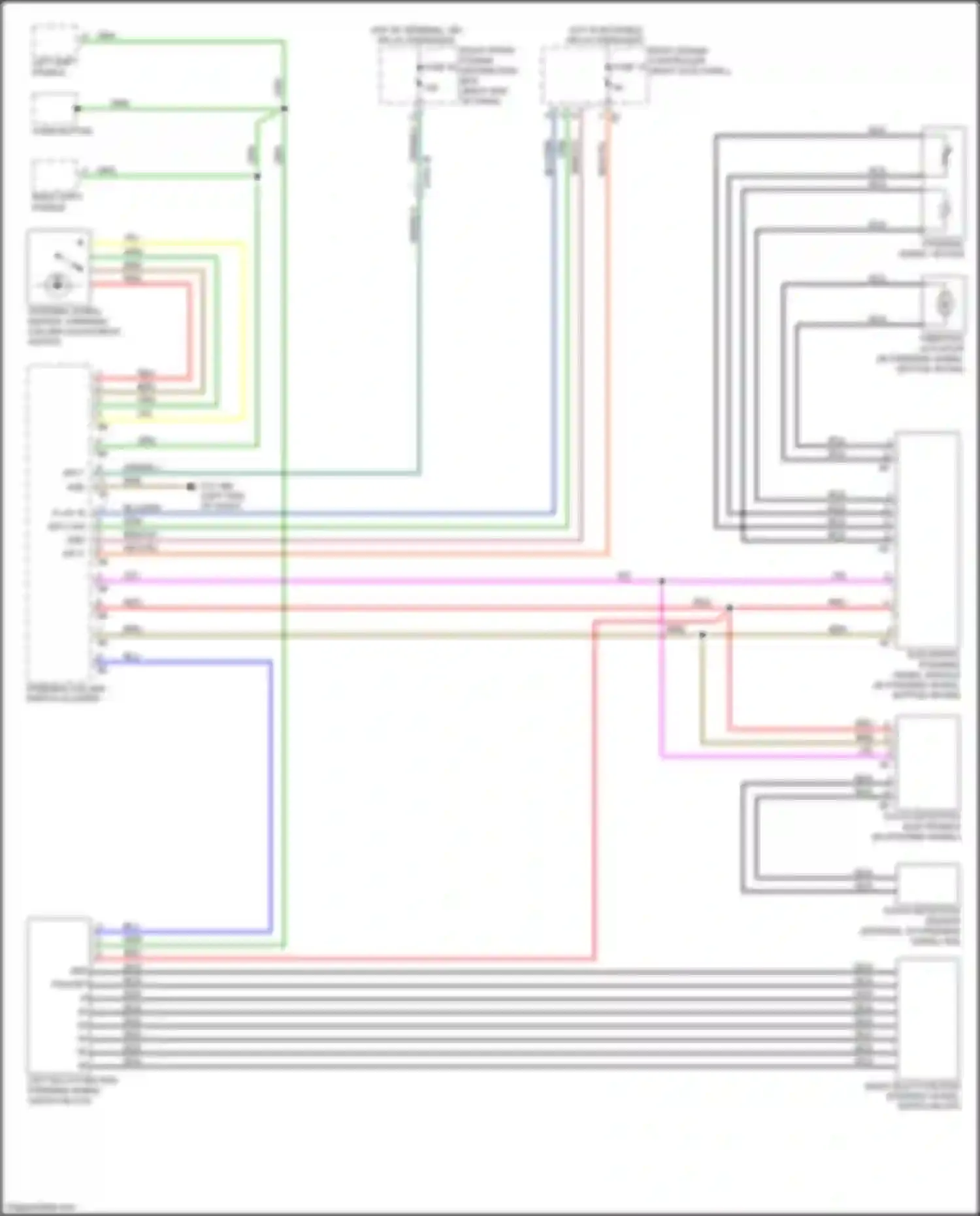 Wiring diagram left multi- function steering wheel switch block for BMW 7 series G11/G12 (2015-2019) (3 of 5)