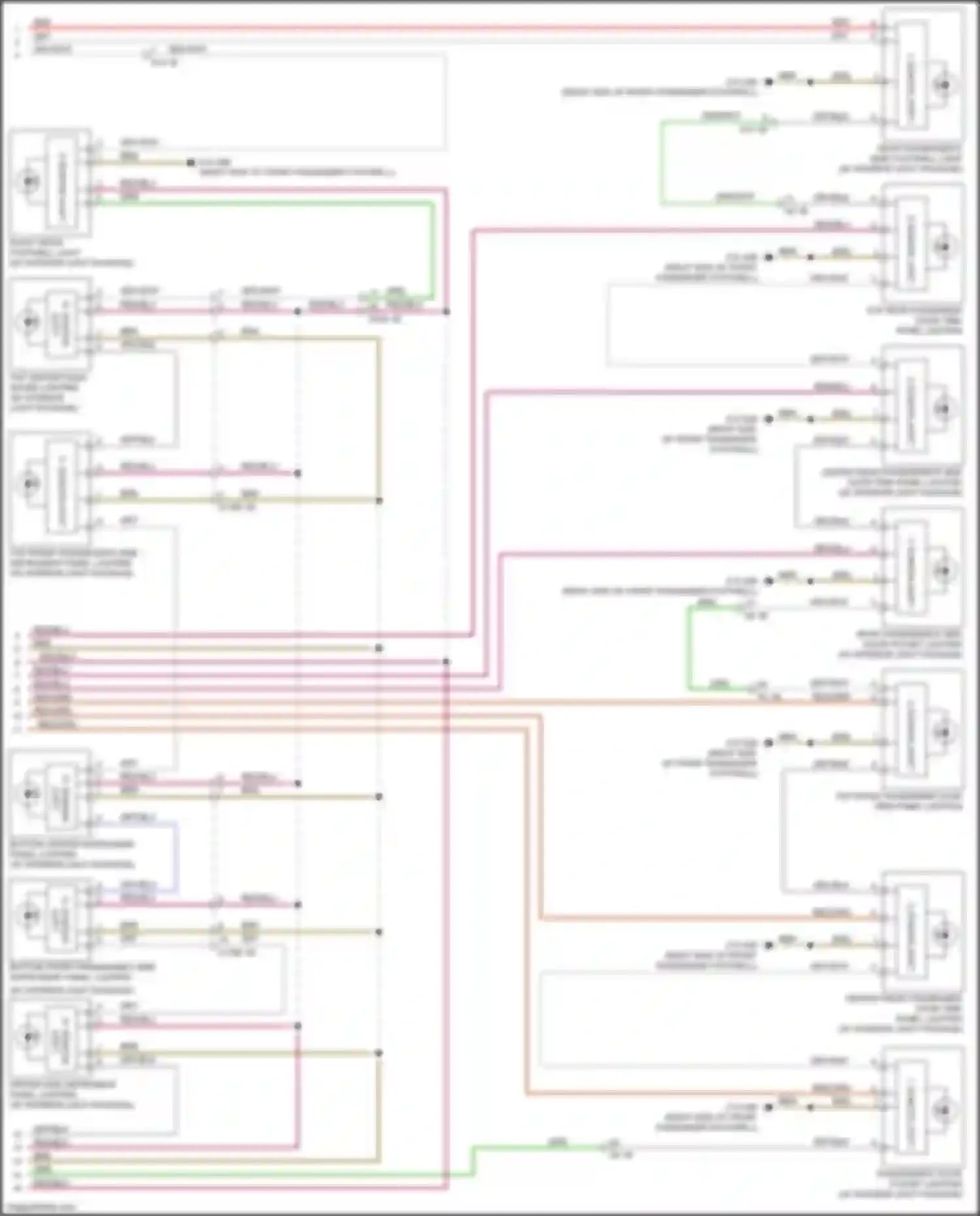 Wiring diagram light source 3 for BMW 7 series G11/G12 (2015-2019) (4 of 4)
