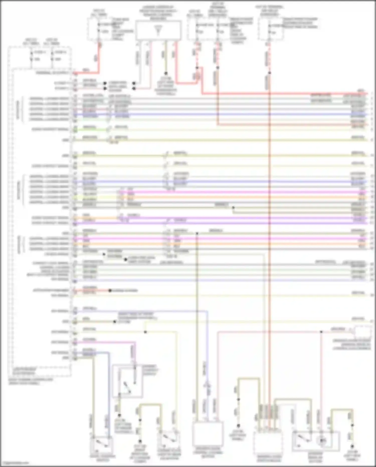 Wiring diagram lin bus signal for BMW 7 series G11/G12 (2015-2019) (1 of 3)