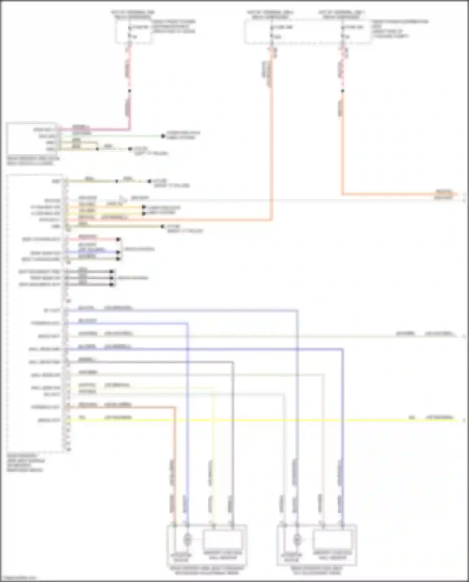 Wiring diagram memory function hall sensor for BMW 7 series G11/G12 (2015-2019) (3 of 8)