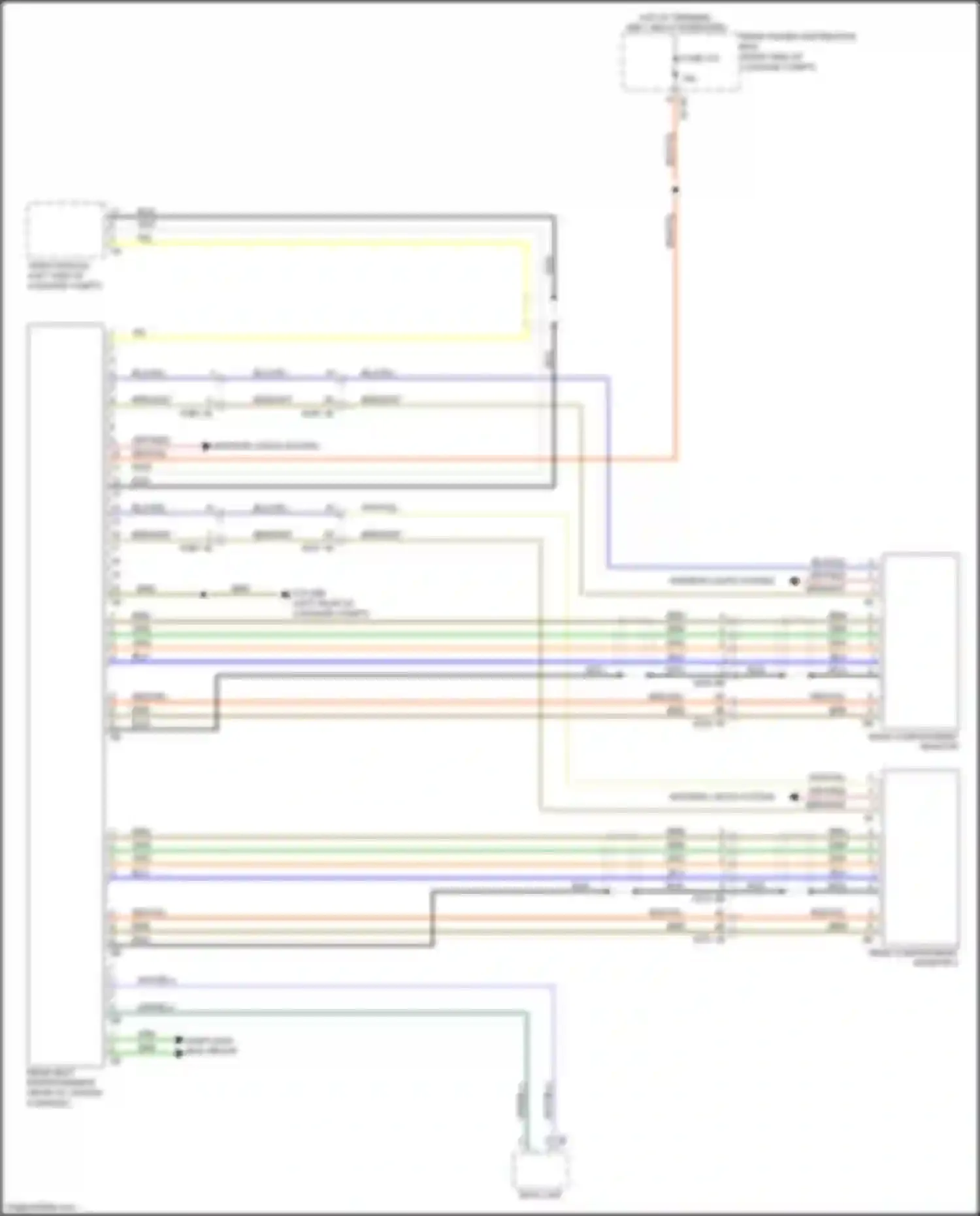 Wiring diagram most data bus circuit for BMW 7 series G11/G12 (2015-2019) (5 of 8)