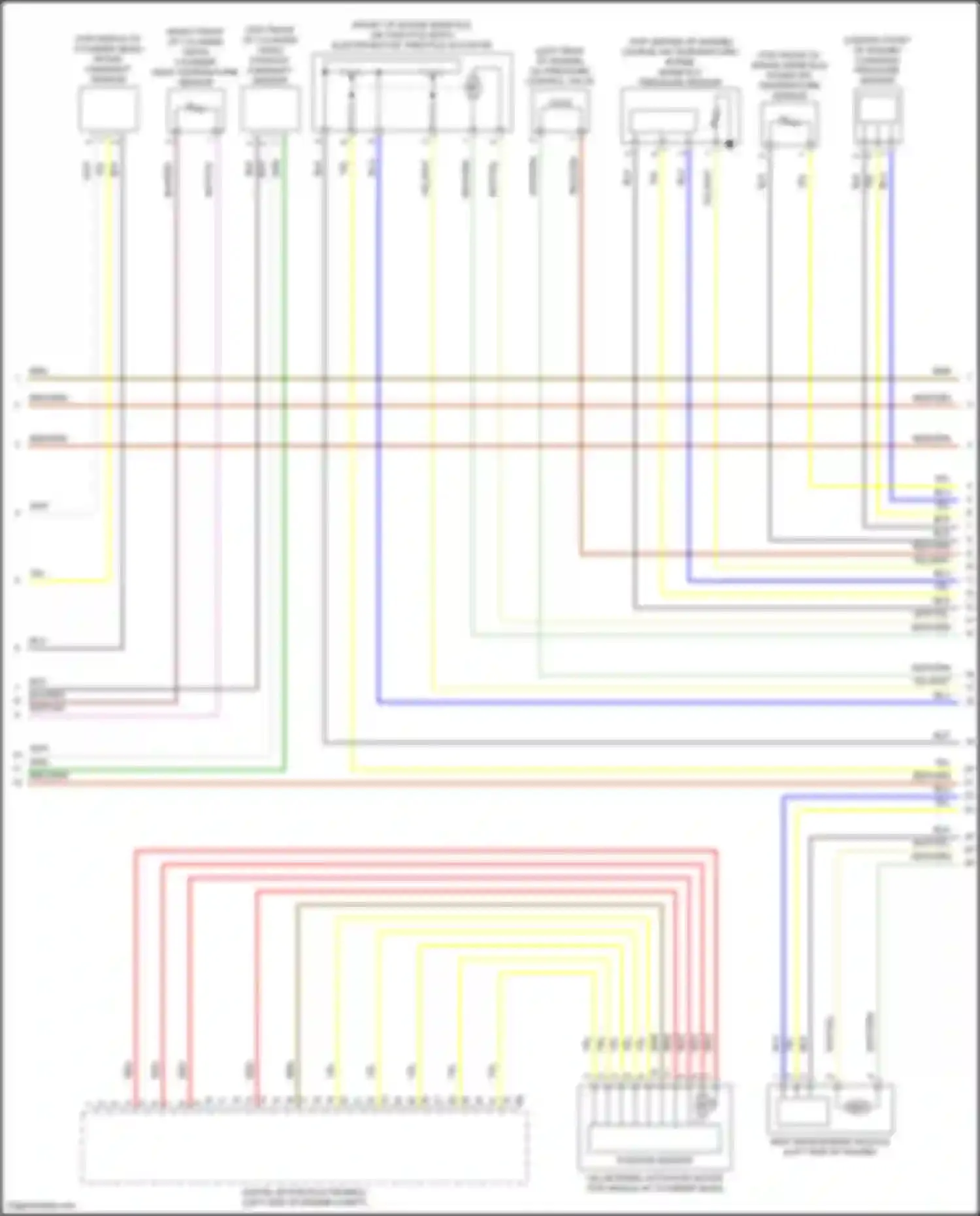 Wiring diagram oil pressure control valve for BMW 7 series G11/G12 (2015-2019) (1 of 2)