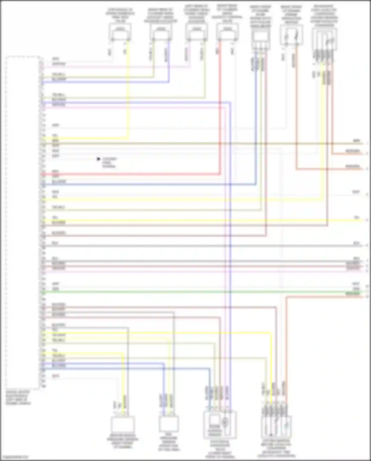 Wiring diagram oxygen sensor after catalytic converter for BMW 7 series G11/G12 (2015-2019) (1 of 2)