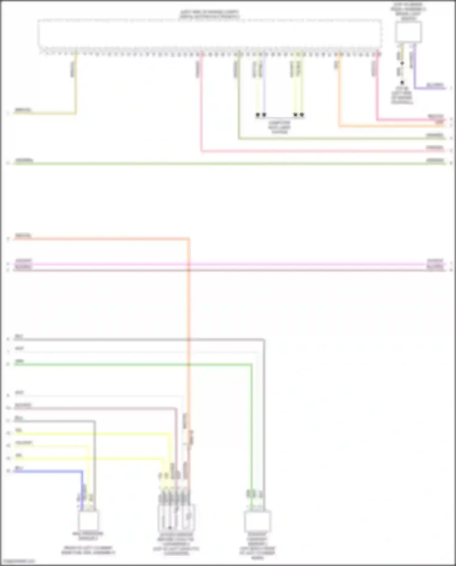 Wiring diagram oxygen sensor before catalytic converter 2 for BMW 7 series G11/G12 (2015-2019) (1 of 1)