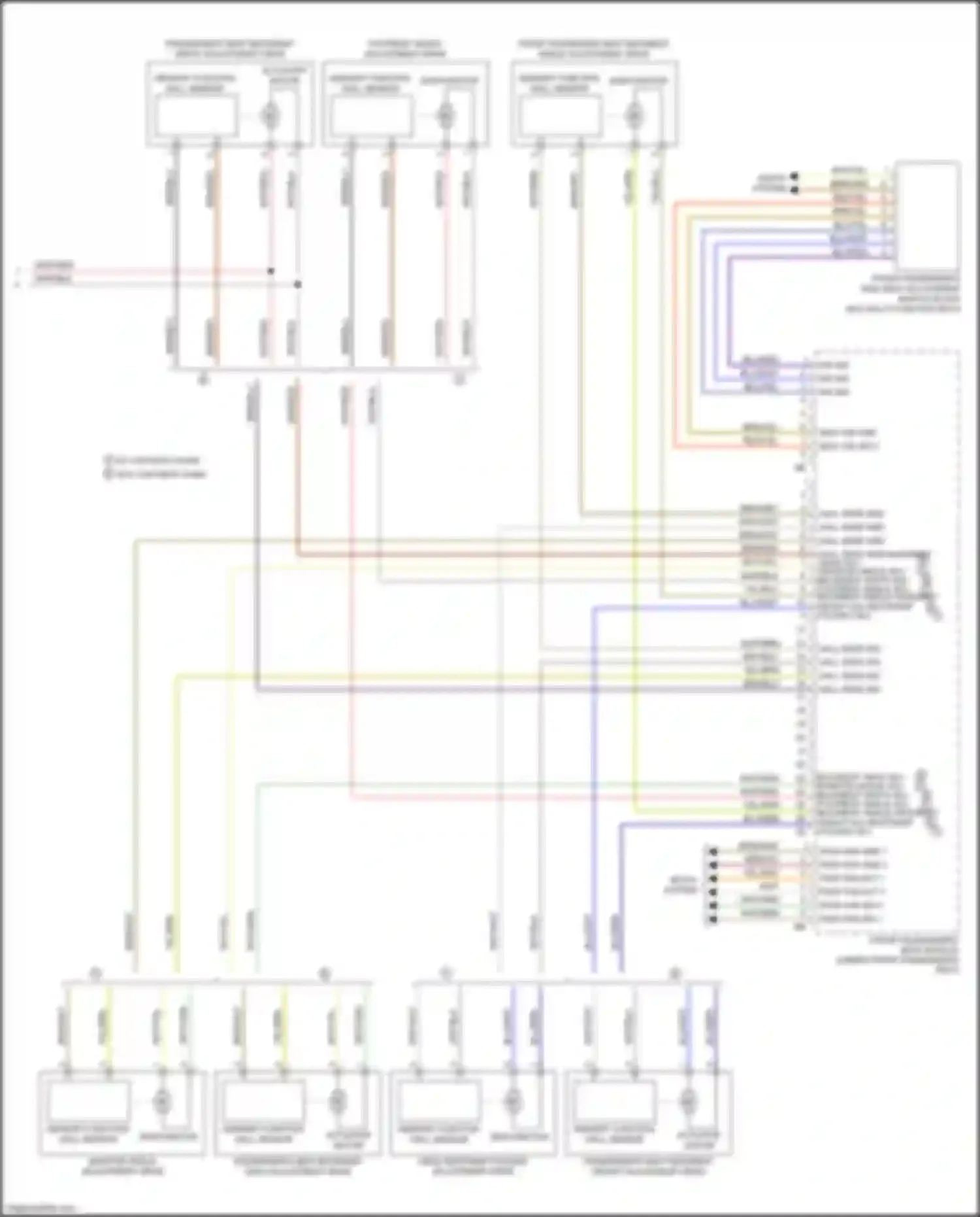 Wiring diagram pass fan sig 4 for BMW 7 series G11/G12 (2015-2019) (2 of 2)